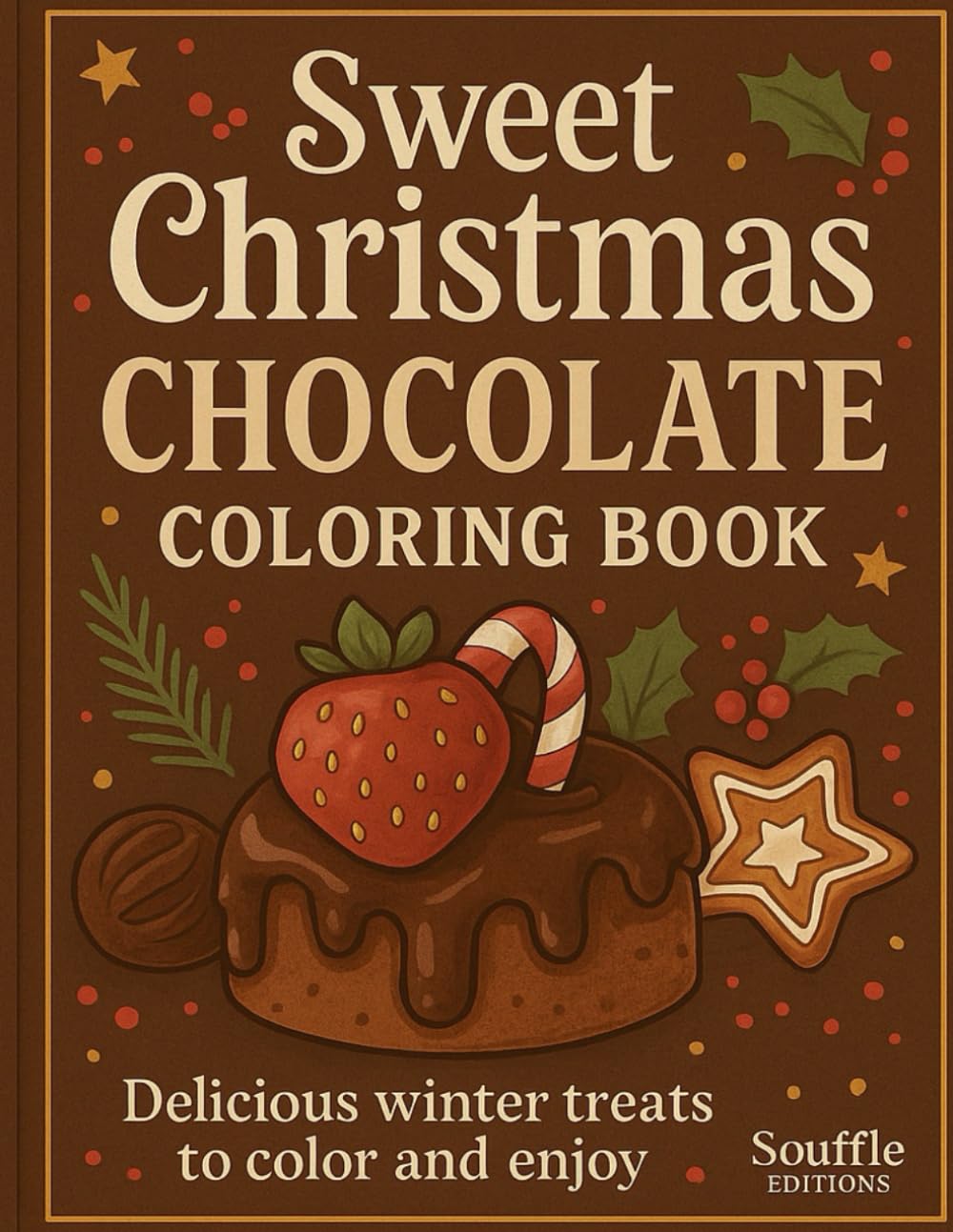 Sweet Christmas Chocolate Coloring Book: Delicious winter treats to color and enjoy