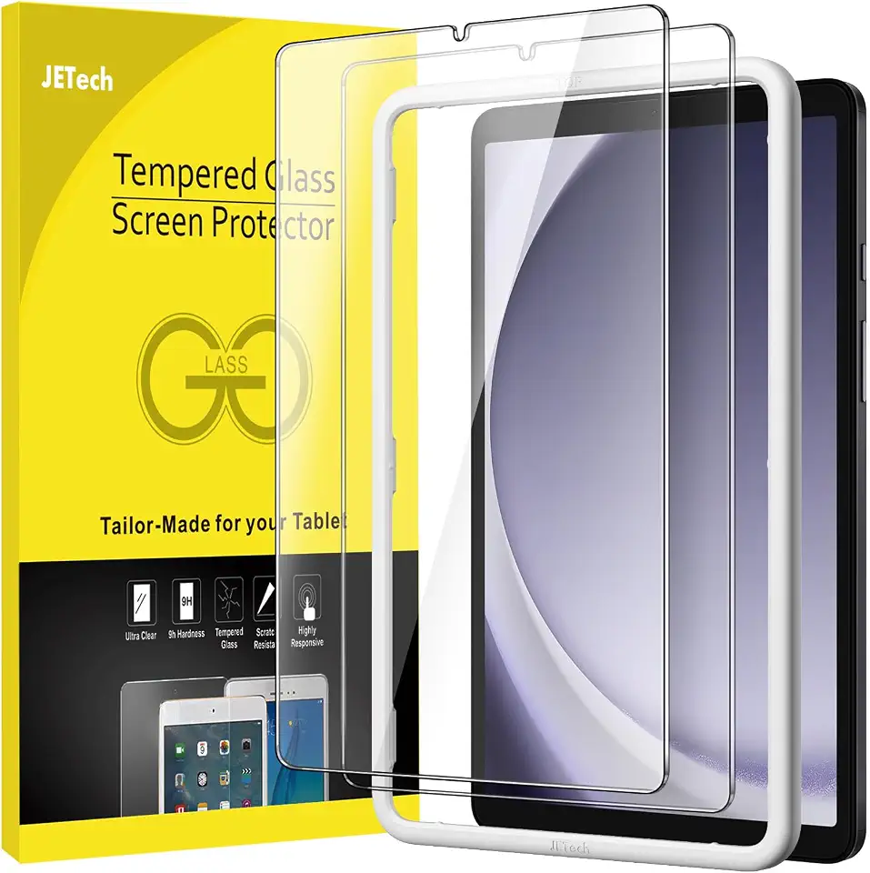 JETech Película de Vidro Temperado para Samsung Galaxy Tab A11 / Tab A9 8,7 Polegadas 2025/2023 com Moldura de, Protetor de Tela, HD Transparente, Pacote com 2
