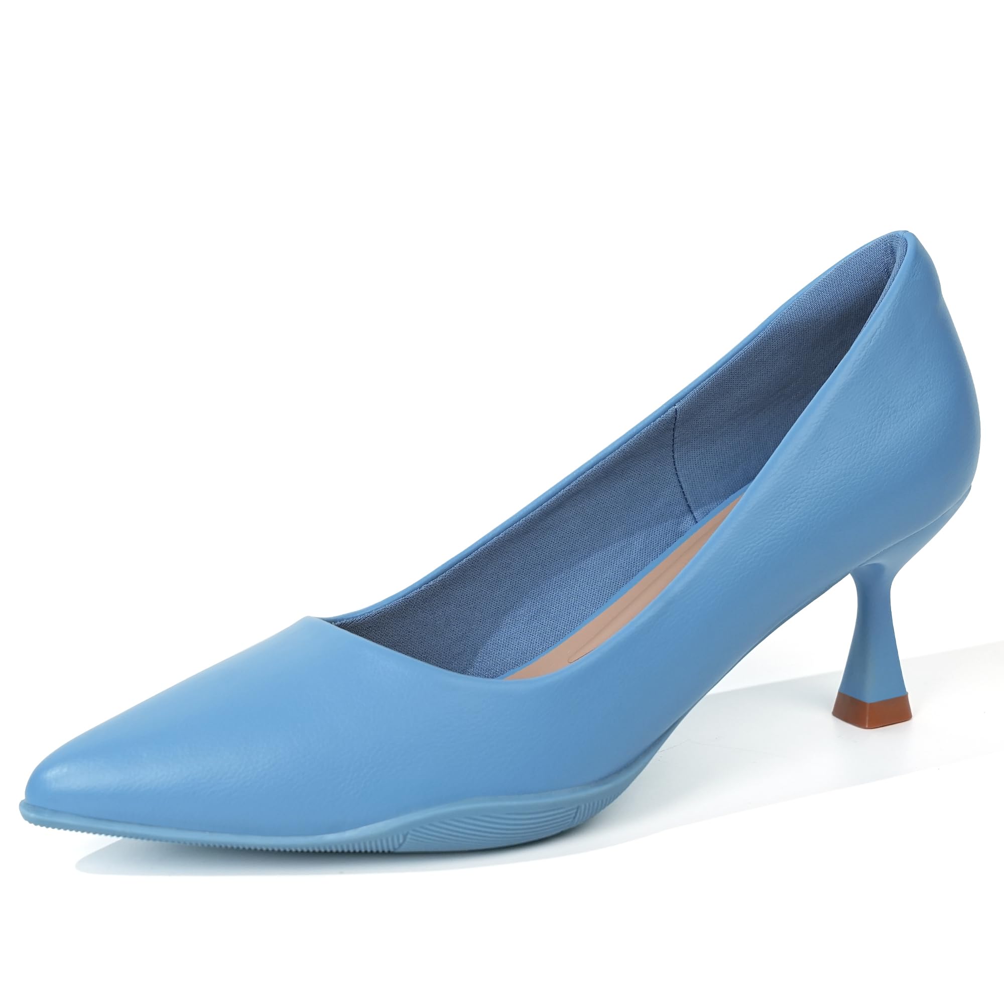 Women Comfortable Pumps Dress Shoes Mid Heel Work Heels