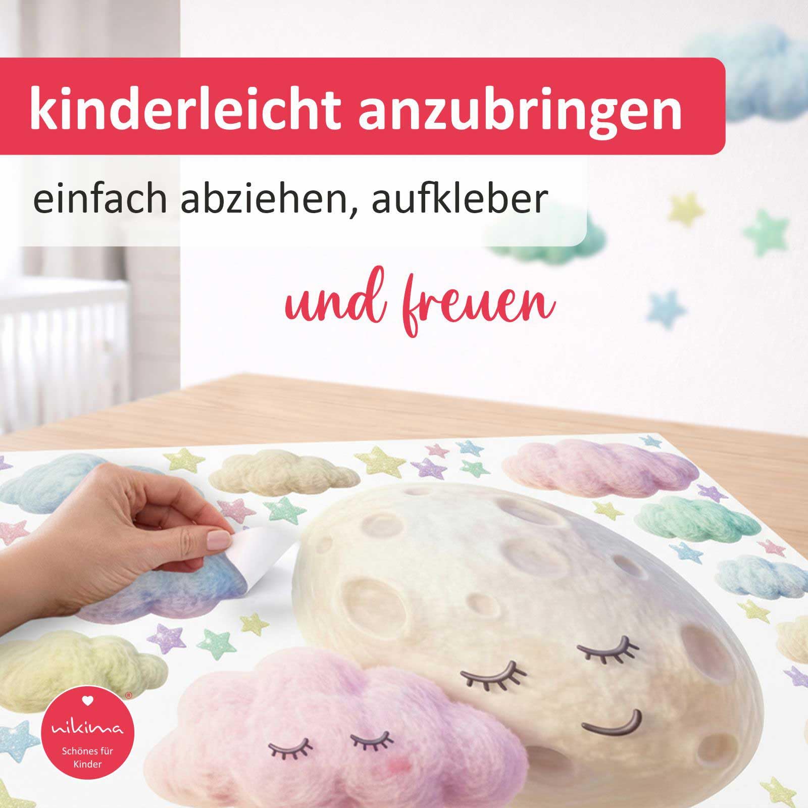 275 Wandtattoo Pferde Pferdekopf in 4 Größen Kinderzimmer Babyzimmer Mädchen Wandsticker Wandaufkleber (1500 x 840 mm)