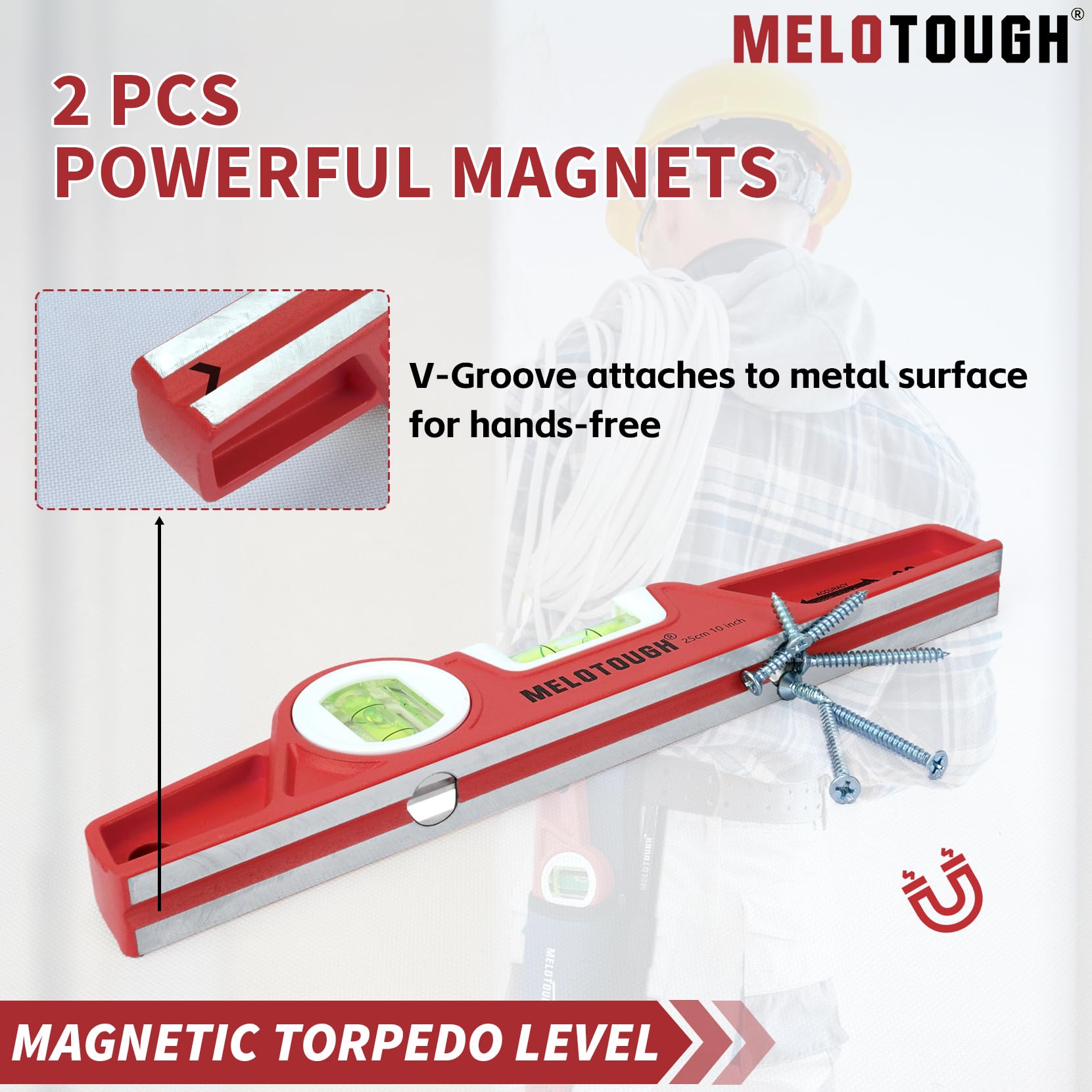 MELOTOUGH Magnetic Level - 2 Pack -5