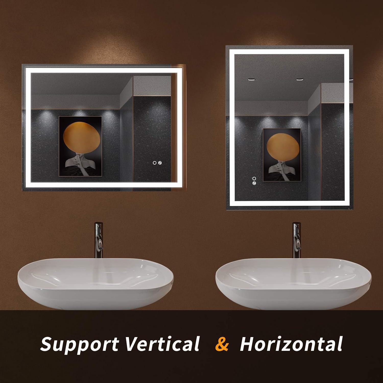 Exсluѕіvе Dіѕсоunt 80% оƒƒеr Summer Calling 24x32 inch LED Lighted Bathroom Mirror with Light, Led Vanity Bathroom Mirror Wall Mounted 6000K Daylight Lights, Anti Fog, IP54 Waterproof, CRI>95, Vertical & Horizontal, UL Listed