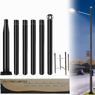 20 ft tall street light pole image