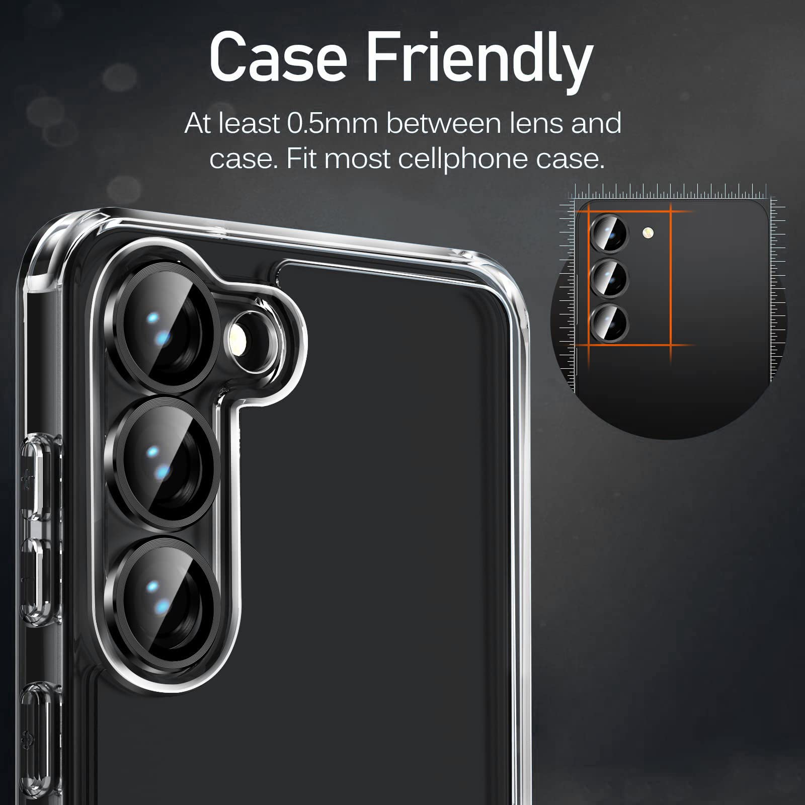GIOPUEY Volledige bescherming voor de achtercamera, compatibel met Xiaomi 13T/Xiaomi 13T Pro, dubbele bescherming, metaal gehard glas, gehard glas