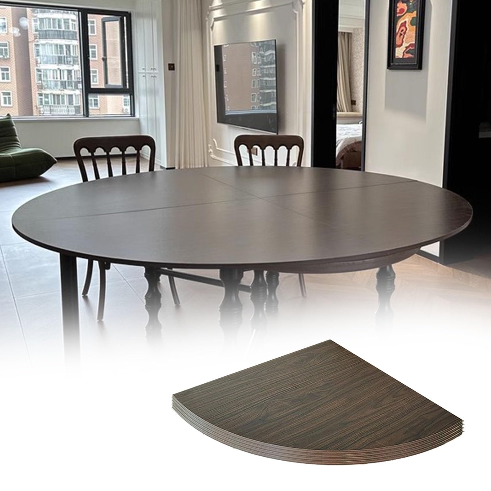 Table à manger portable en bois pour vos fêtes de famille et buffets