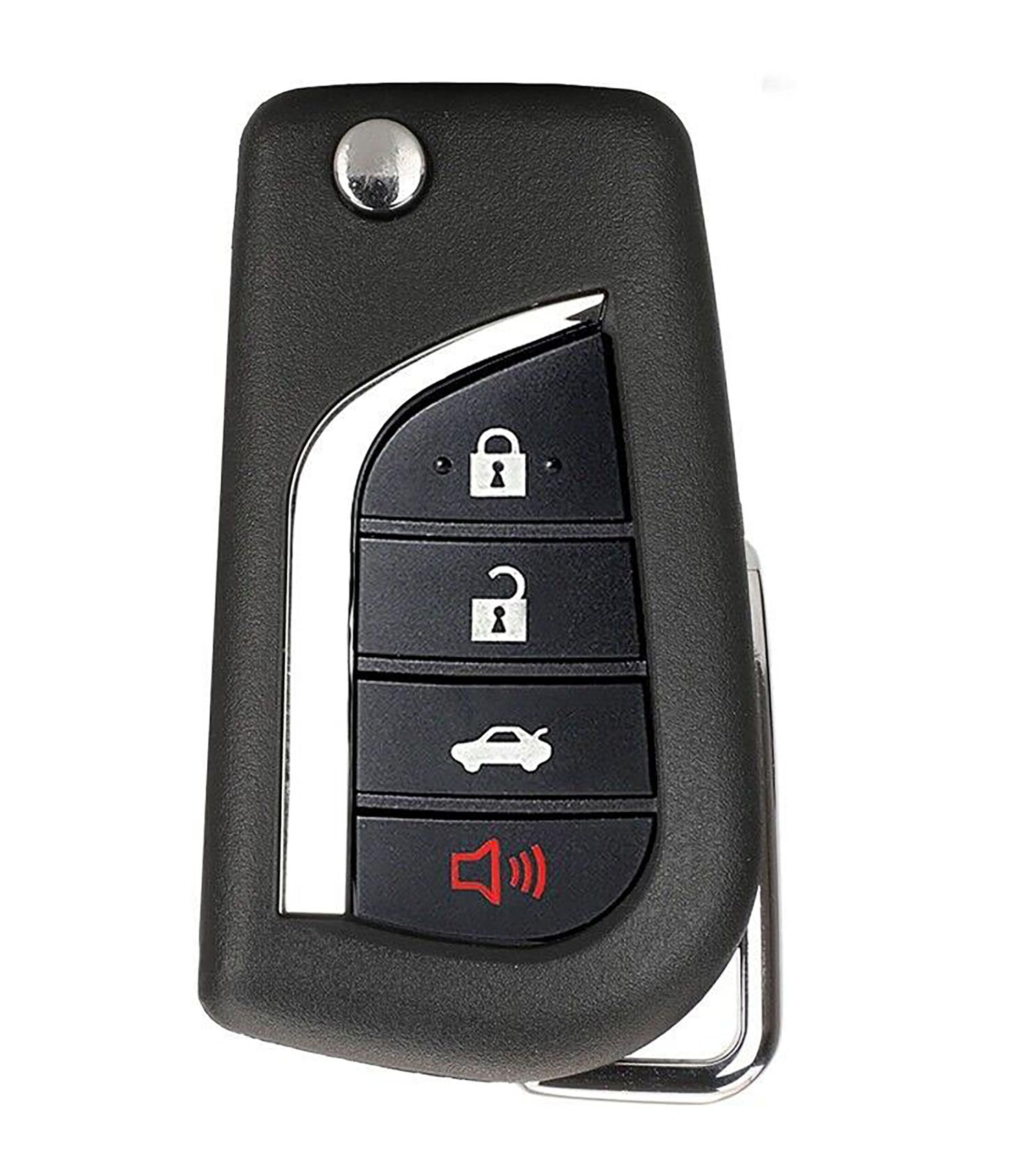 1x New Replacement Transponder Key Fob Compatible with & Fit for Toyota Camry Corolla HYQ12BFB - MPN HYQ12BFB-06