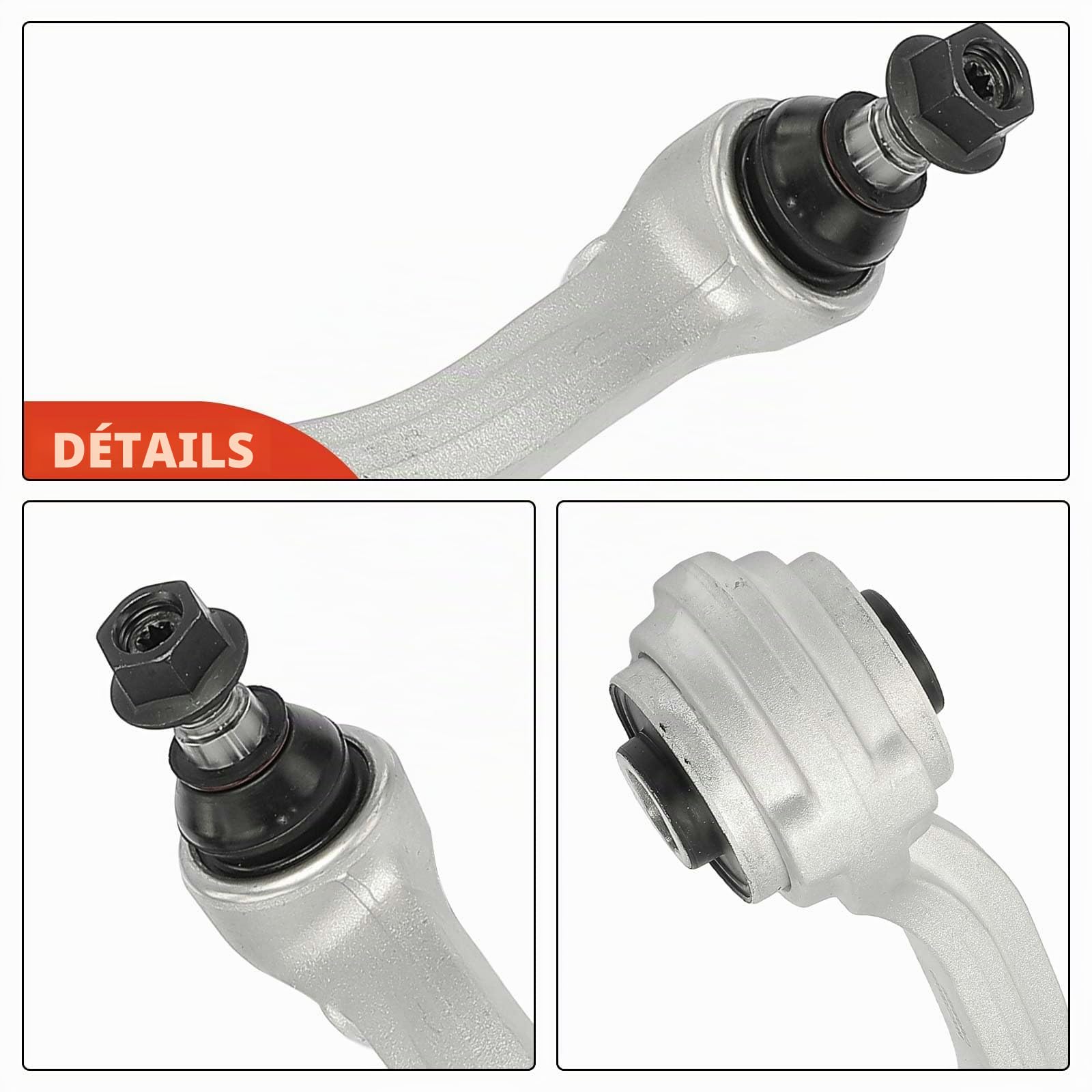 Frankberg 4-telig Kit de Bras de Suspension Essieu Avant Compatible avec Classe C W204 2007-2014 Classe C S204 2007-2014 Classe E C207 2009-2016 SLK R172 2011-Aujourd'hui