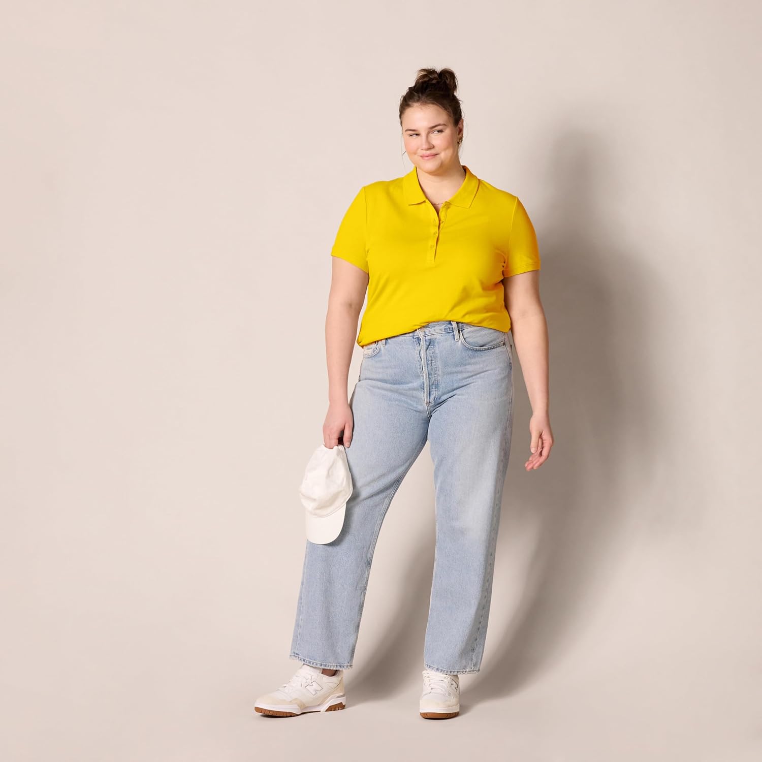 Amazon Essentials Women's Short-Sleeve Polo Shirt (Available in Plus Size) - Image 7