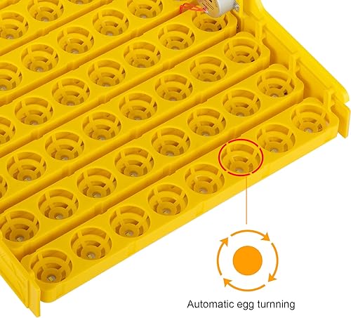 Miniatura 7 de Incubadora de 56 huevos con pantalla de humedad, vela de huevos, girador automático de huevos con control de temperatura, máquina para criar aves de