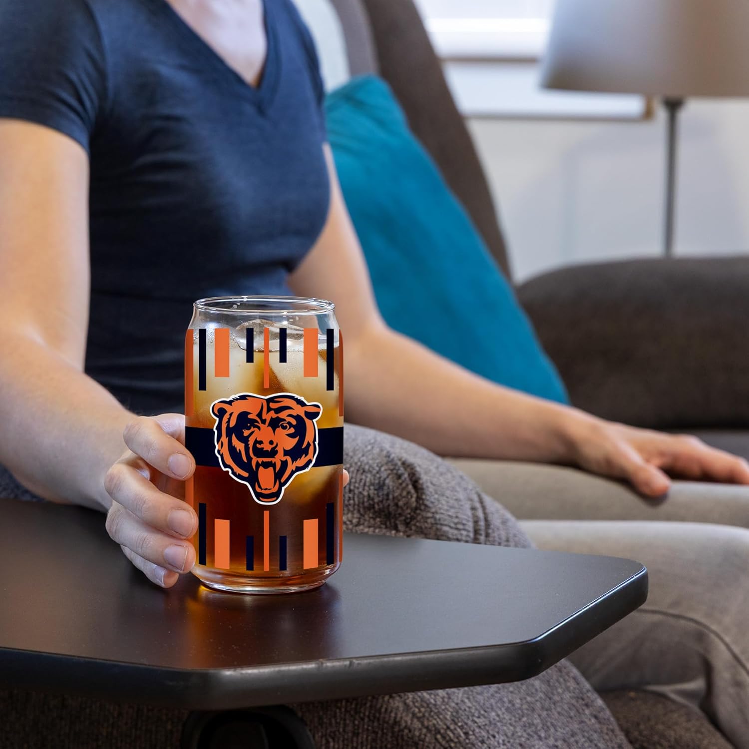 Rico Industries NFL Football Standard 16-oz Can Shaped Glass - Image 3