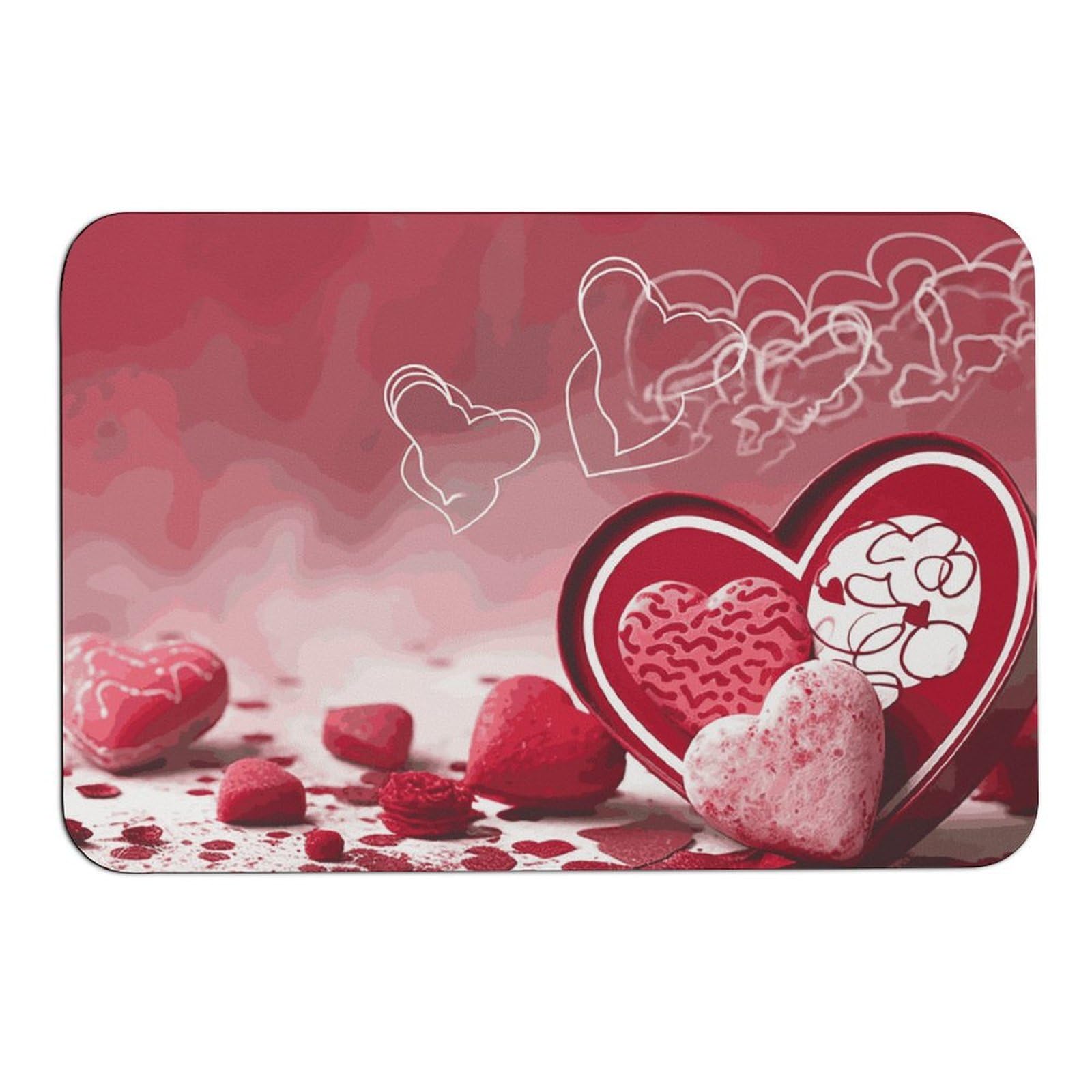 Tapis de boue en diatomées pour la Saint-Valentin - 60 x 39 cm