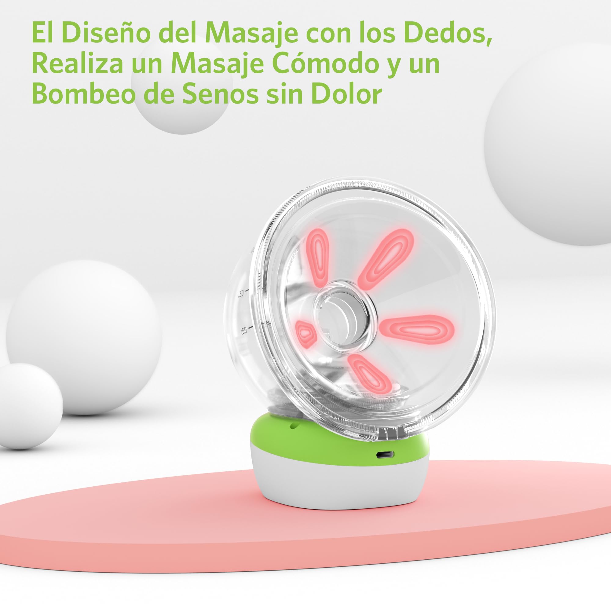 BESTEK Sacaleches Eléctrico Portátil con Control Remoto, 3 Modos y 9 Niveles, Extractor de Leche Silencioso y Recargable por USB-2 Piezas