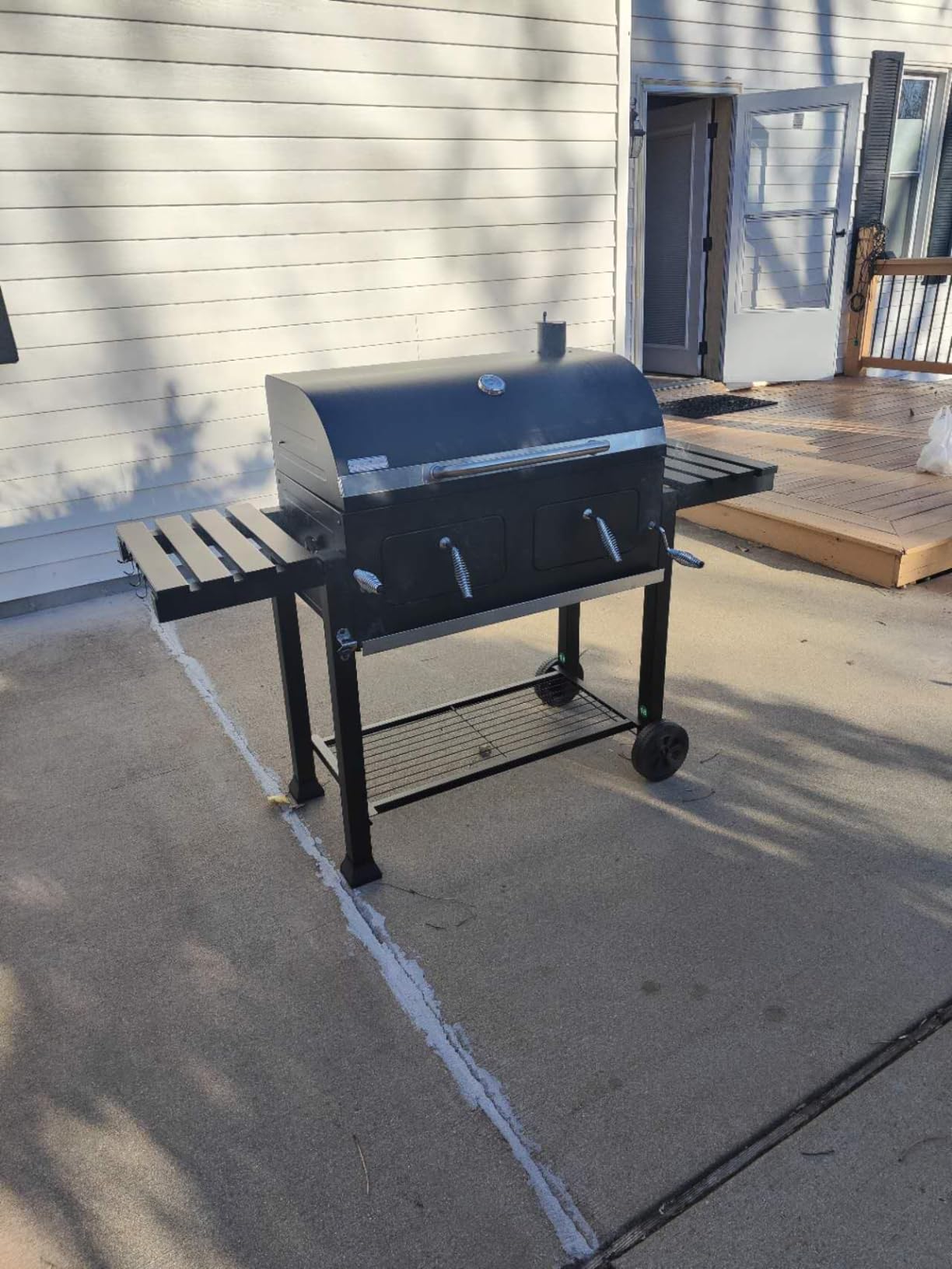 Bbq Charcoal And Gas Captiva Designs Extra Large Charcoal BBQ