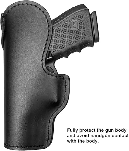Miniatura 2 de IWB Gun Leather Holsters for Pistol  Glock 19 17 26 - Taurus G2C G3C G3 - Sig Sauer - S&W M&P Shield 9mm  380 EZ - Ruger - Colt 1911 - Springfield