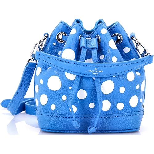 Louis Vuitton, Pre-Loved NeoNoe Handbag Yayoi Kusama Infinity Dots Monogram Empreinte Giant Nano, Blue