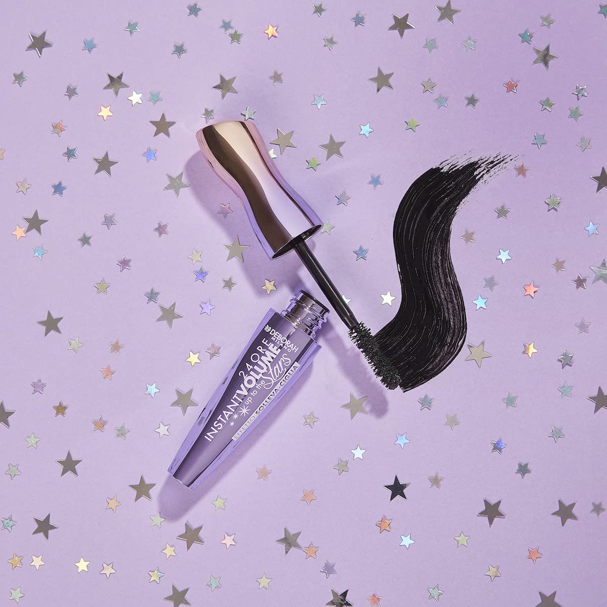 Deborah Milano - Set Make Up con Gioiello, Include Mascara Volumizzante Instant Maxi Volume Up to the Stars, Matita Kajal Nera Velvet Mat, Collana Punto Luce Morellato Donna in Acciaio Inossidabile