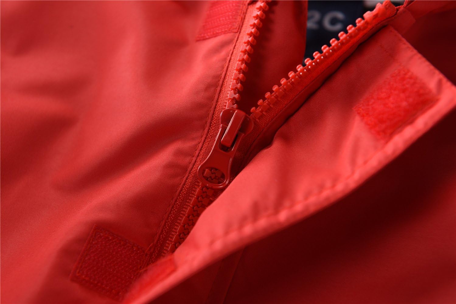 M2C Boys Girls Hooded Cotton Lined Rain Jacket Light Windbreaker - Image 2