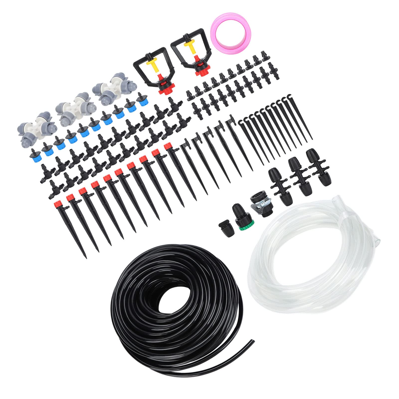 30 m Tropfbewässerungsset, Schläuche, Schläuche, Düsen, Adapter, Ventile, Tropfer, Set, Gartenbewässerungssystem
