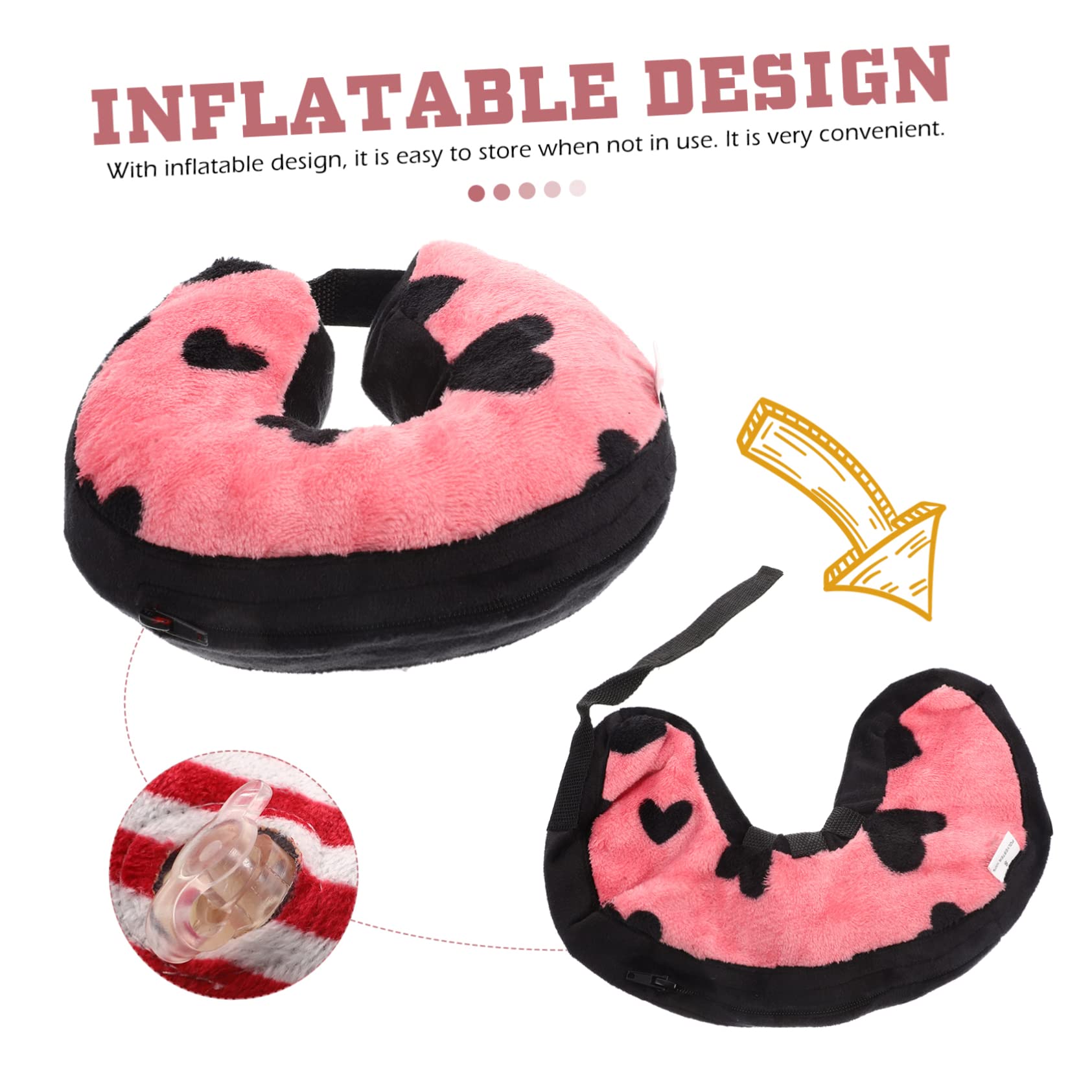 SUPVOX 4piezas Collar Inflable Protector para Gatos Collar De Recuperación Ligero y Cómodo para Mascotas Previene Lameduras y Arañazos Heridas para Recuperación Postquirúrgica