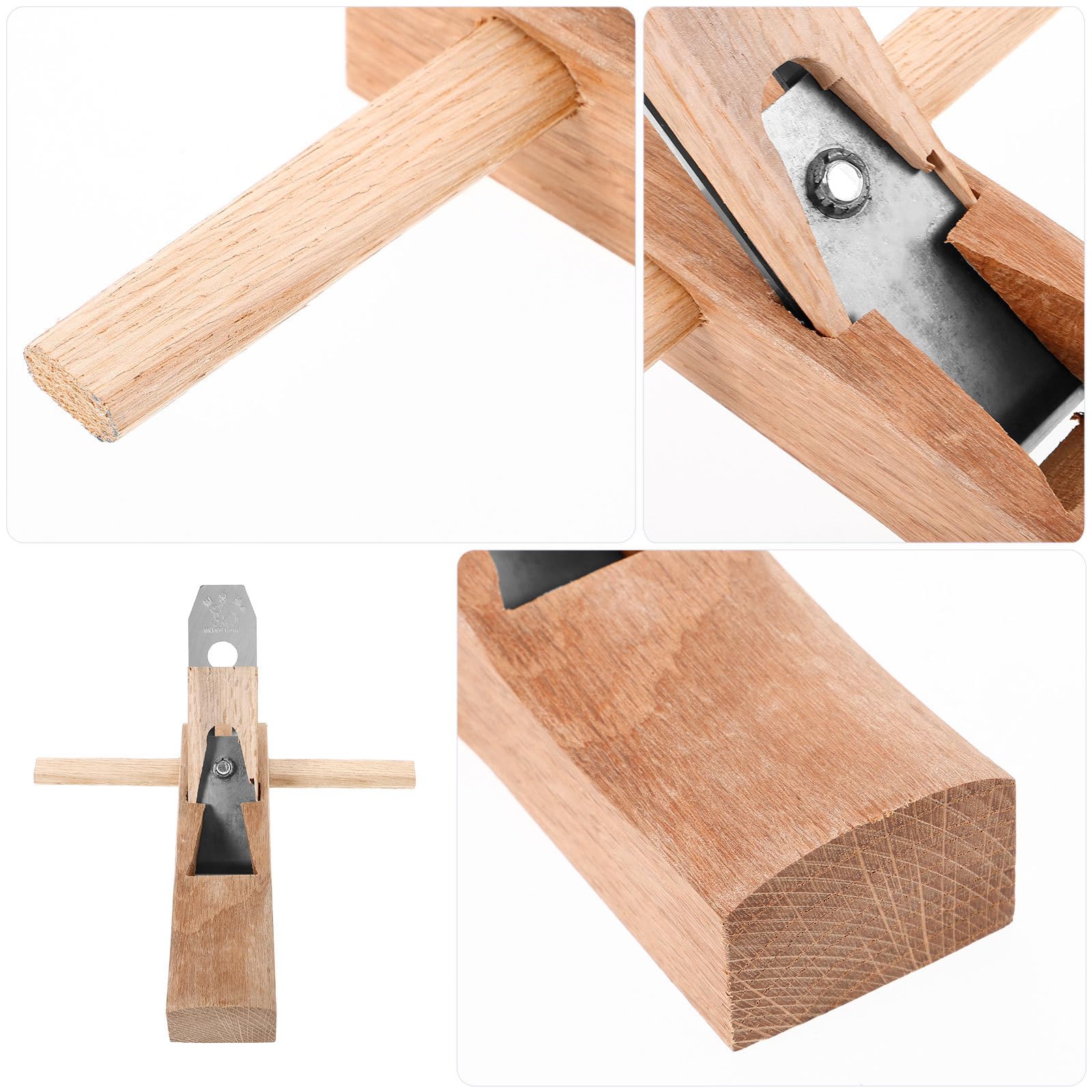 DOITOOL Pialla Manuale per Legno Utensile Pialla Professionale per Falegnameria Operazione Spinta Facile e Sicura per Rifinitura e Piallatura Legno