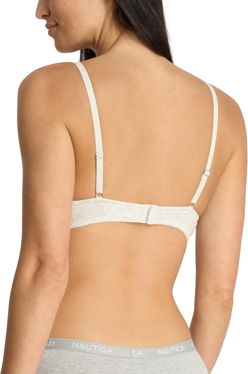 NAUTICA Women's 3-Pack Bras Cotton Blend Light Lift Everyday T-Shirt Bra Set - Image 4