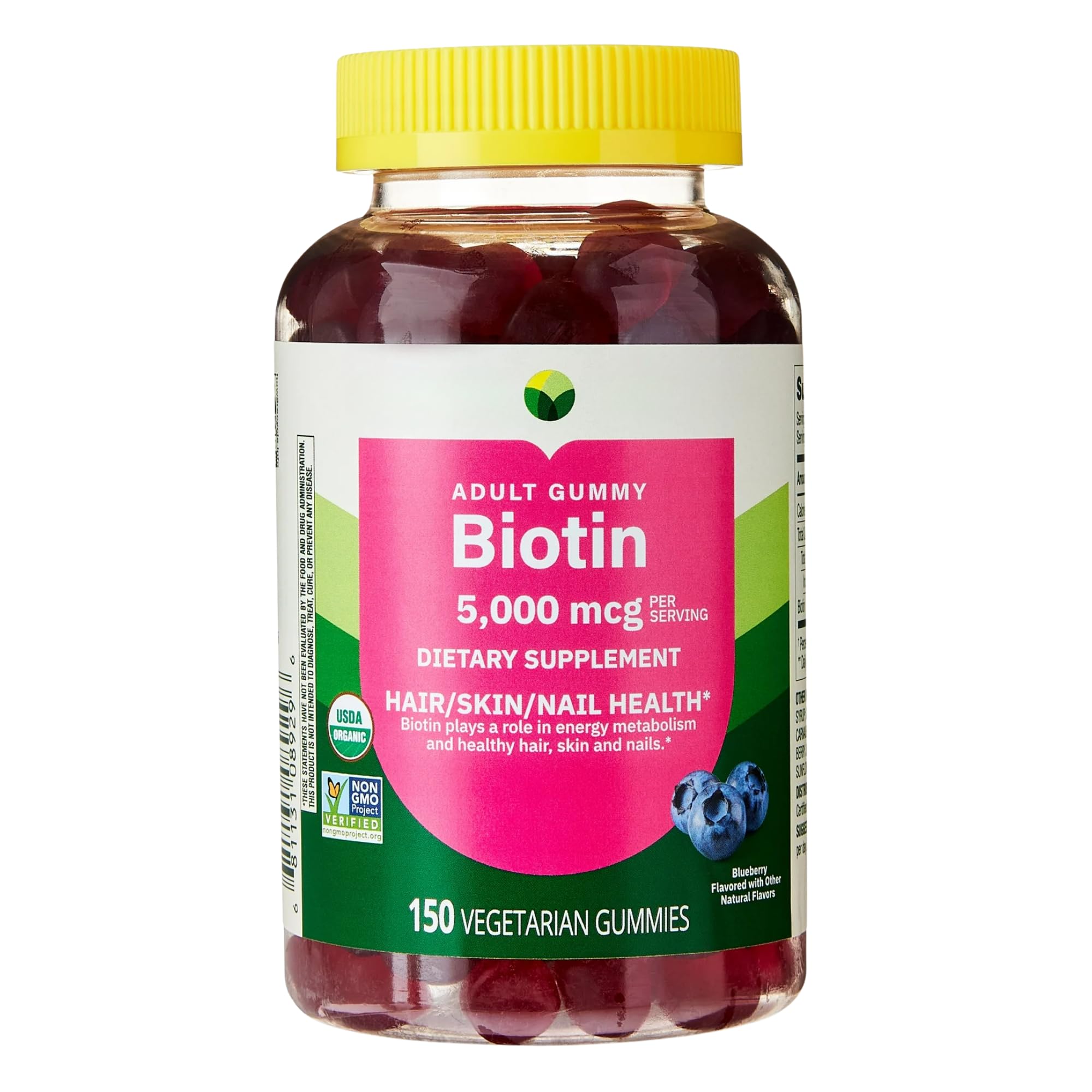 KP+ Biotin | Biotin 5,000 mcg Gummies | Supports Hair, Skin &amp; Nail Health | 150 Vegetarian Gummies | Blueberry Flavor | Pack of 1
