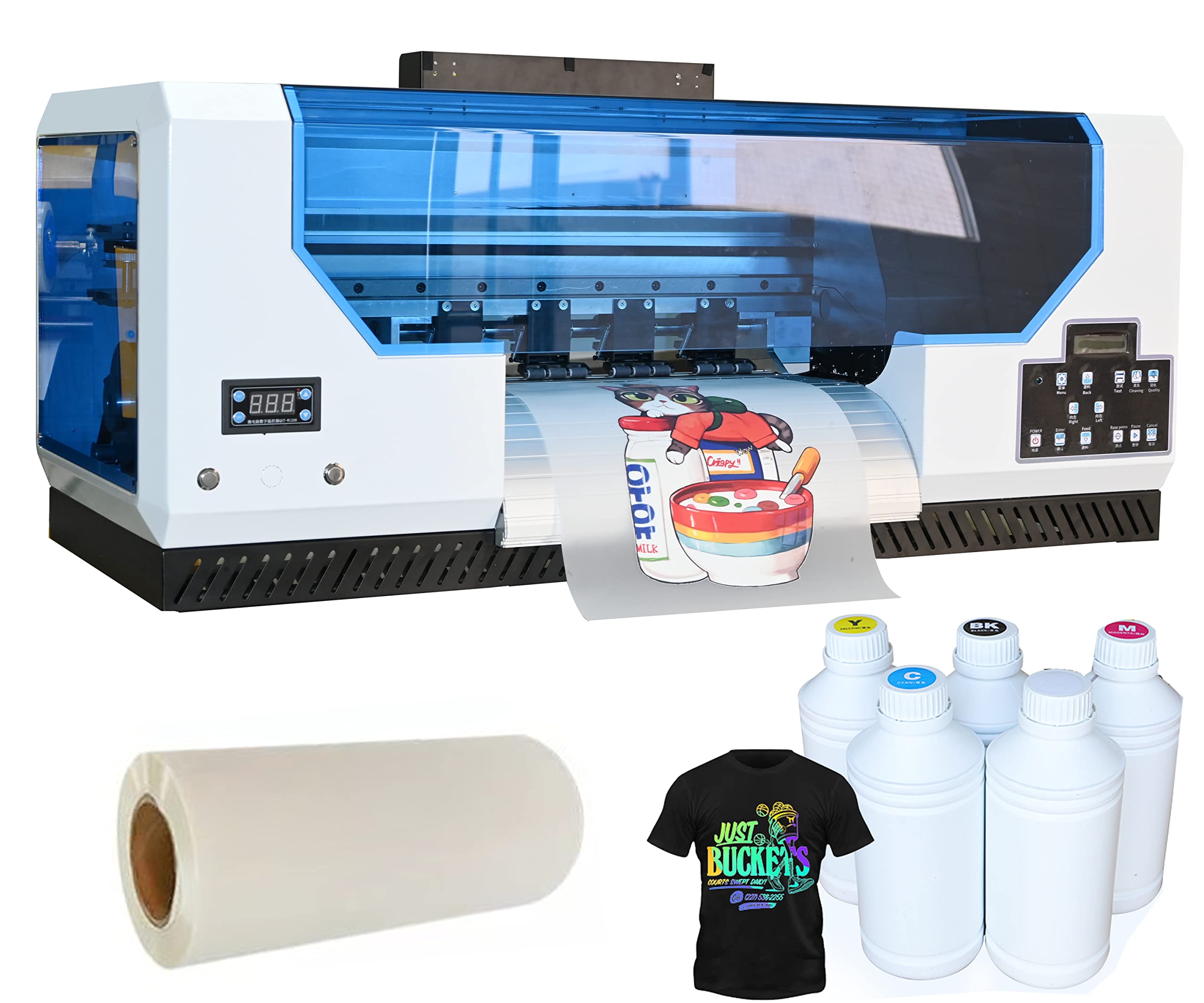 Buy DTF Pro Transfer Printer with Roll Feeder,Direct to Film Print