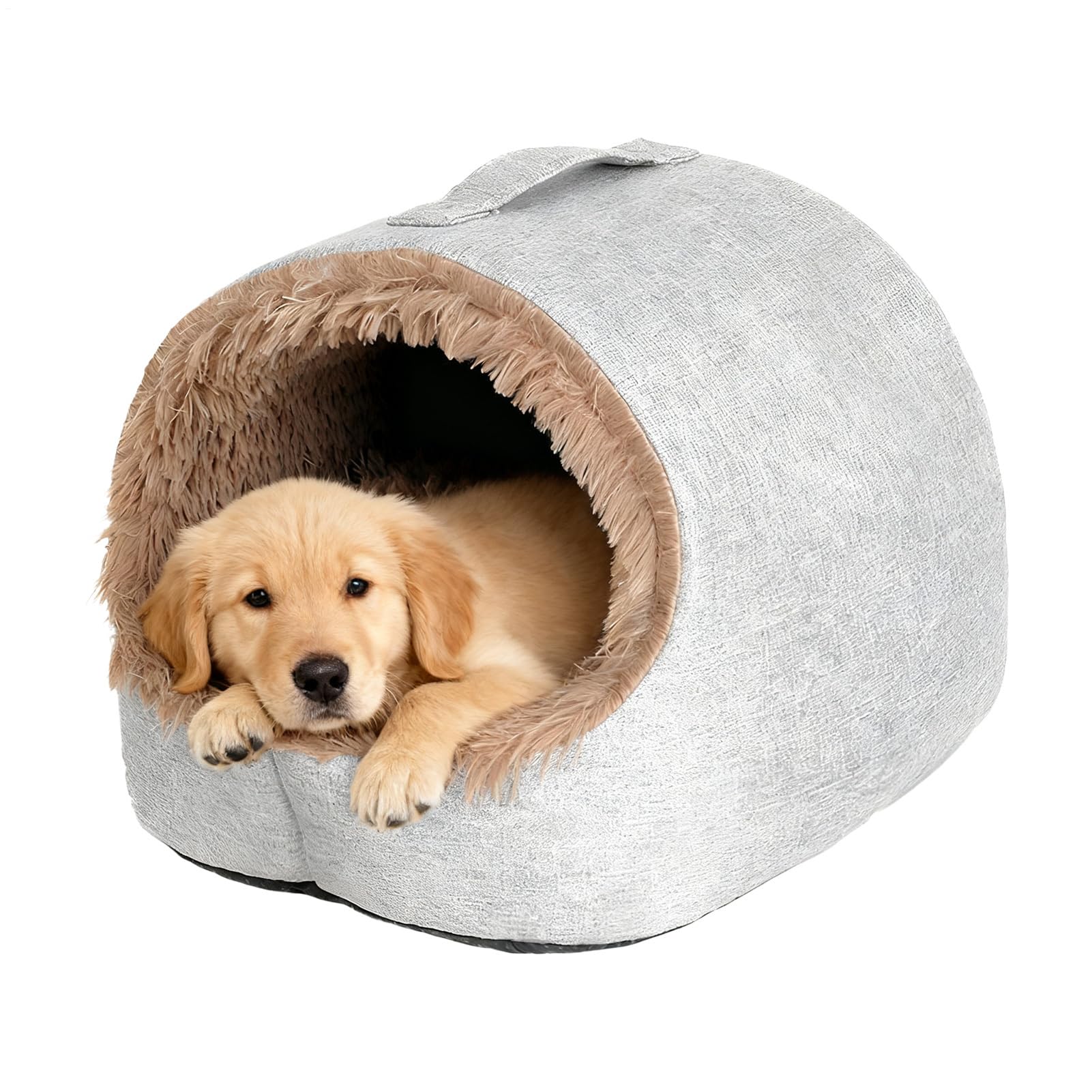 Lit fermé pour chat d'hiver et maisonnette chaude de couchage