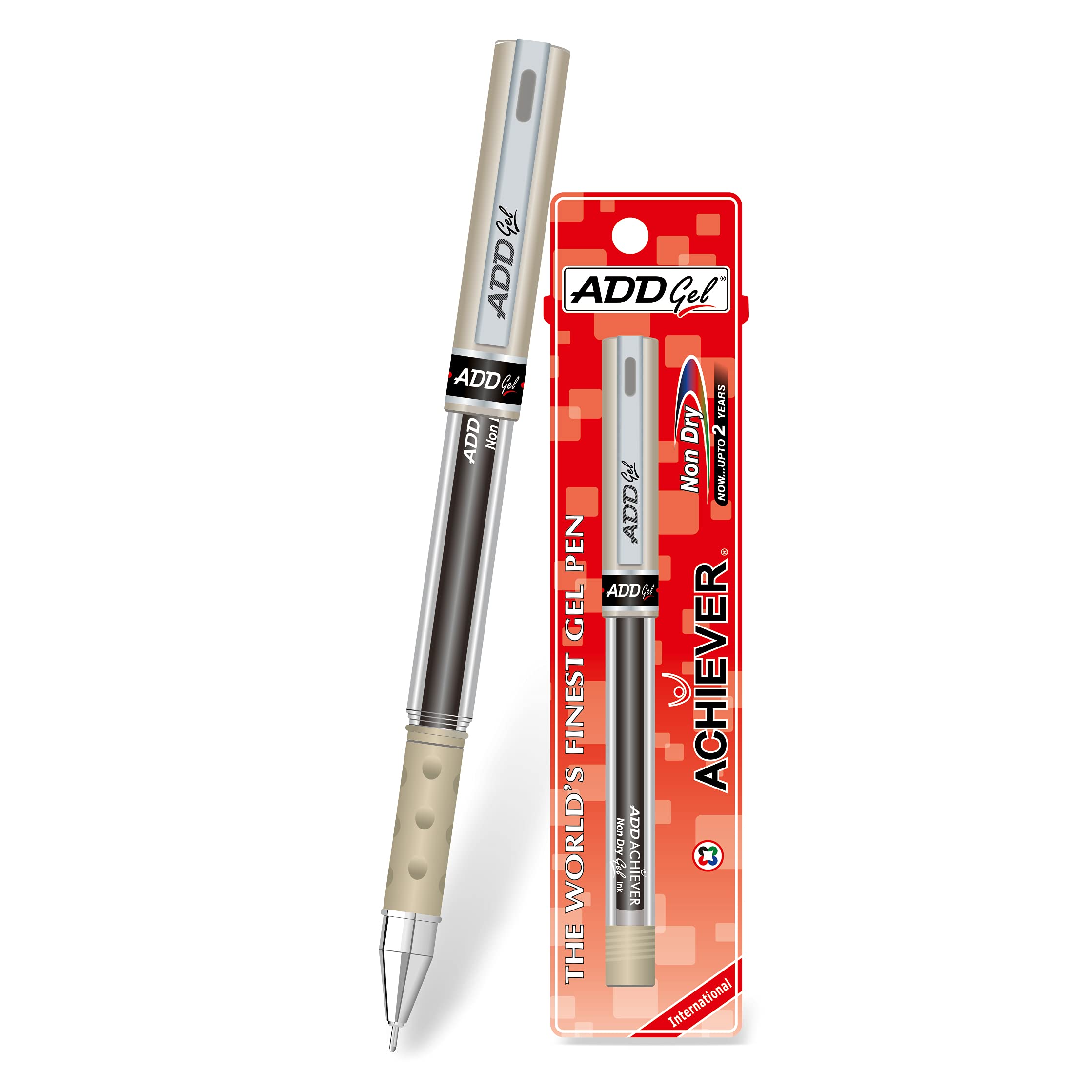 Achiever Gel Pen - Red Set of 10 Pen