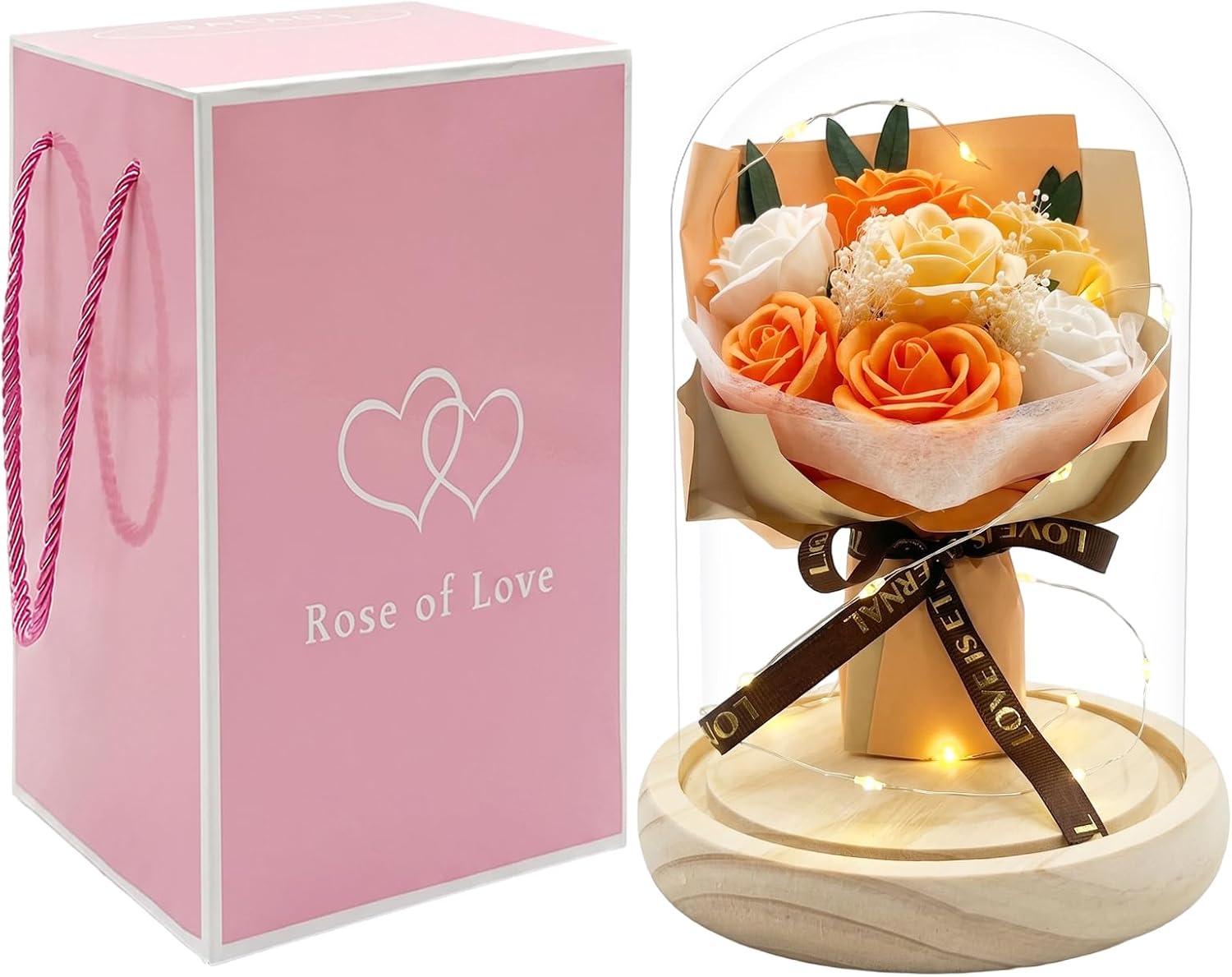 Forever Roses Birthday Gifts for Mom Women Girlfriend Wife and Grandma