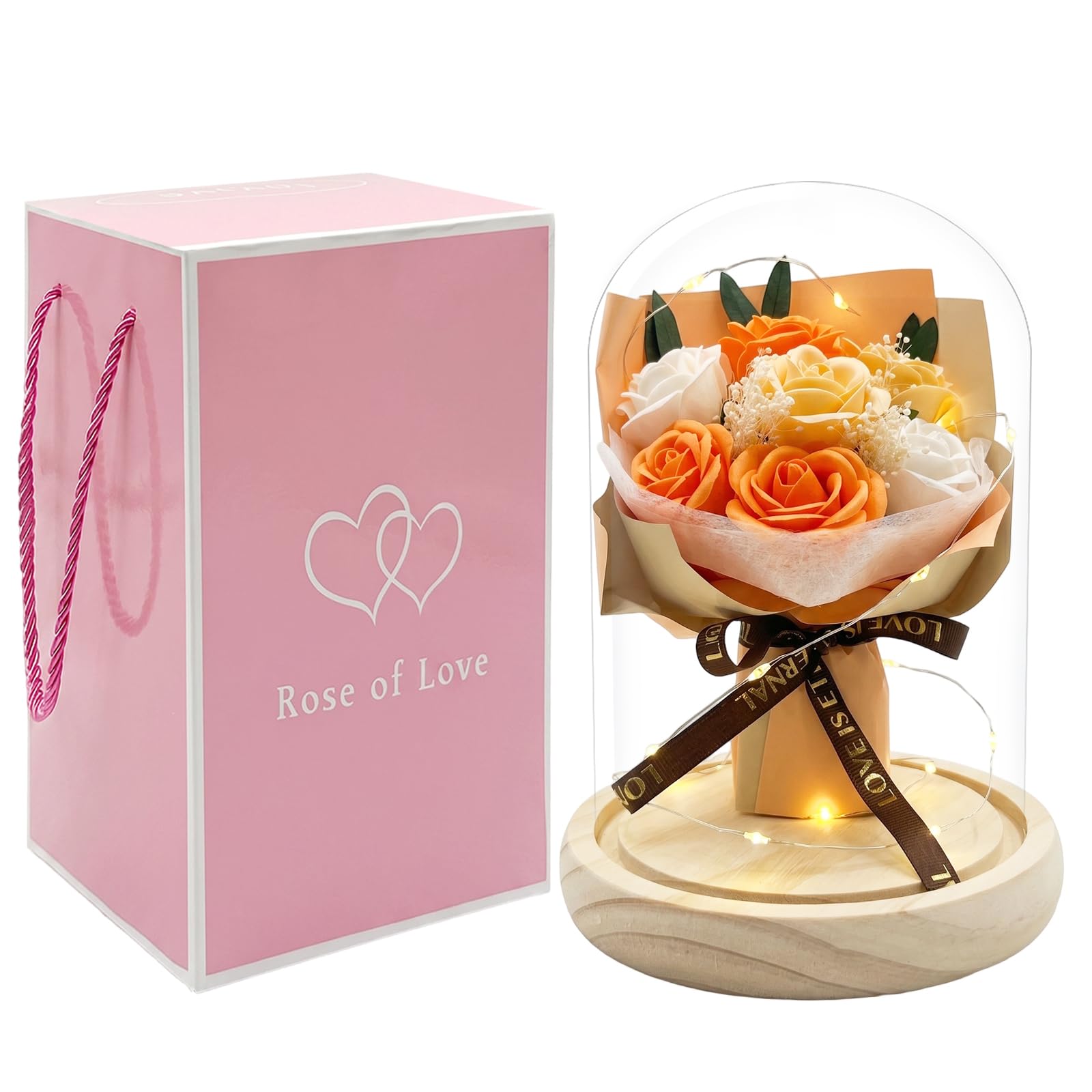 Forever Roses - Regalos de cumpleaños para mamá, mujer, novia, esposa y abuela