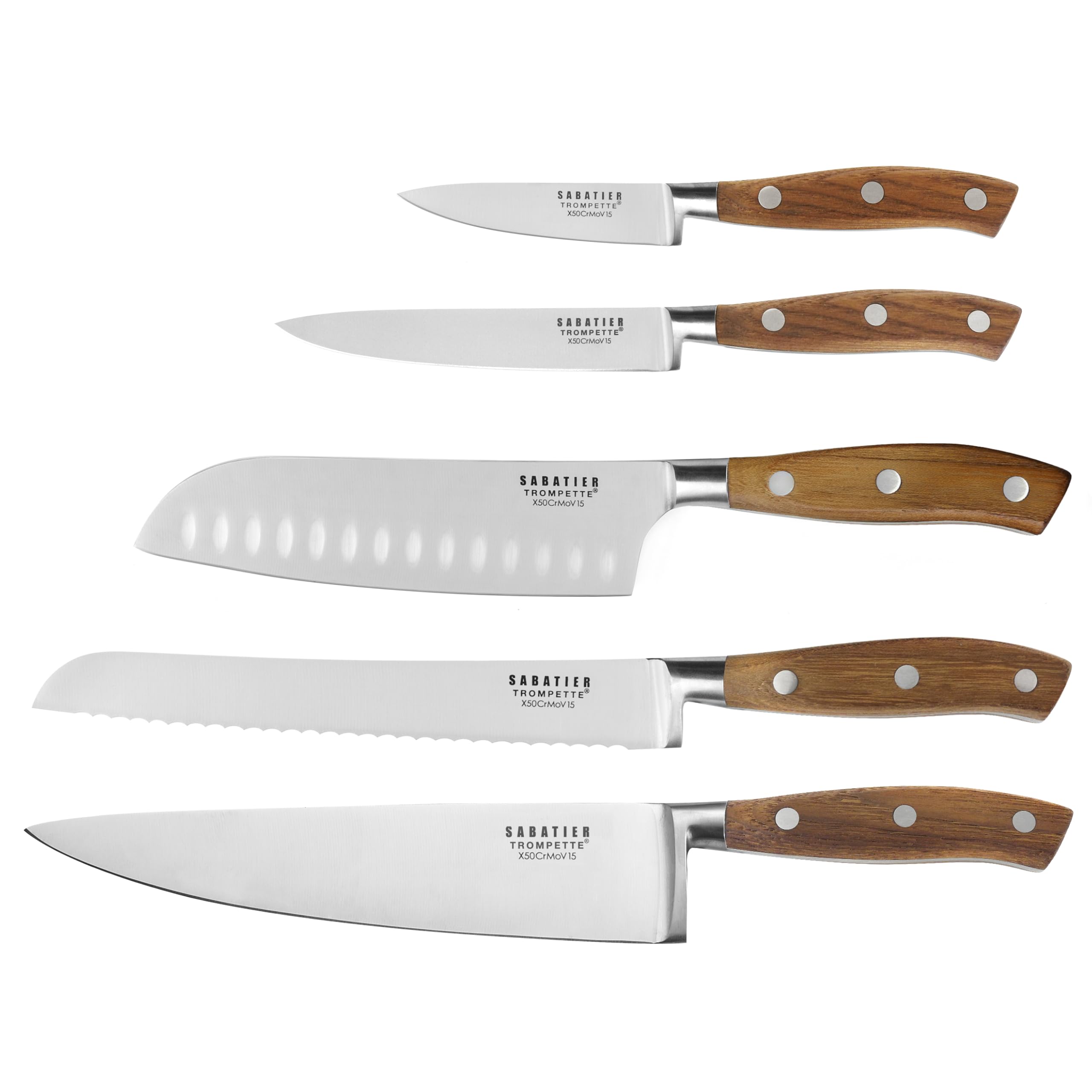 SABATIER TROMPETTE Ryokan - Set de 5 couteaux de cuisine