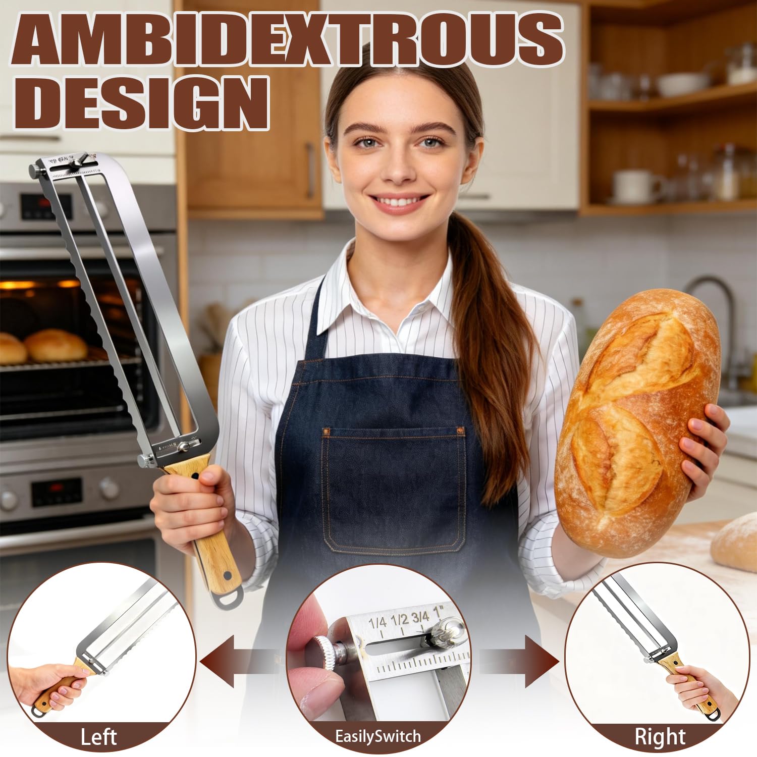 Adjustable Bread Slicer - Perfect Slices Every Time -5