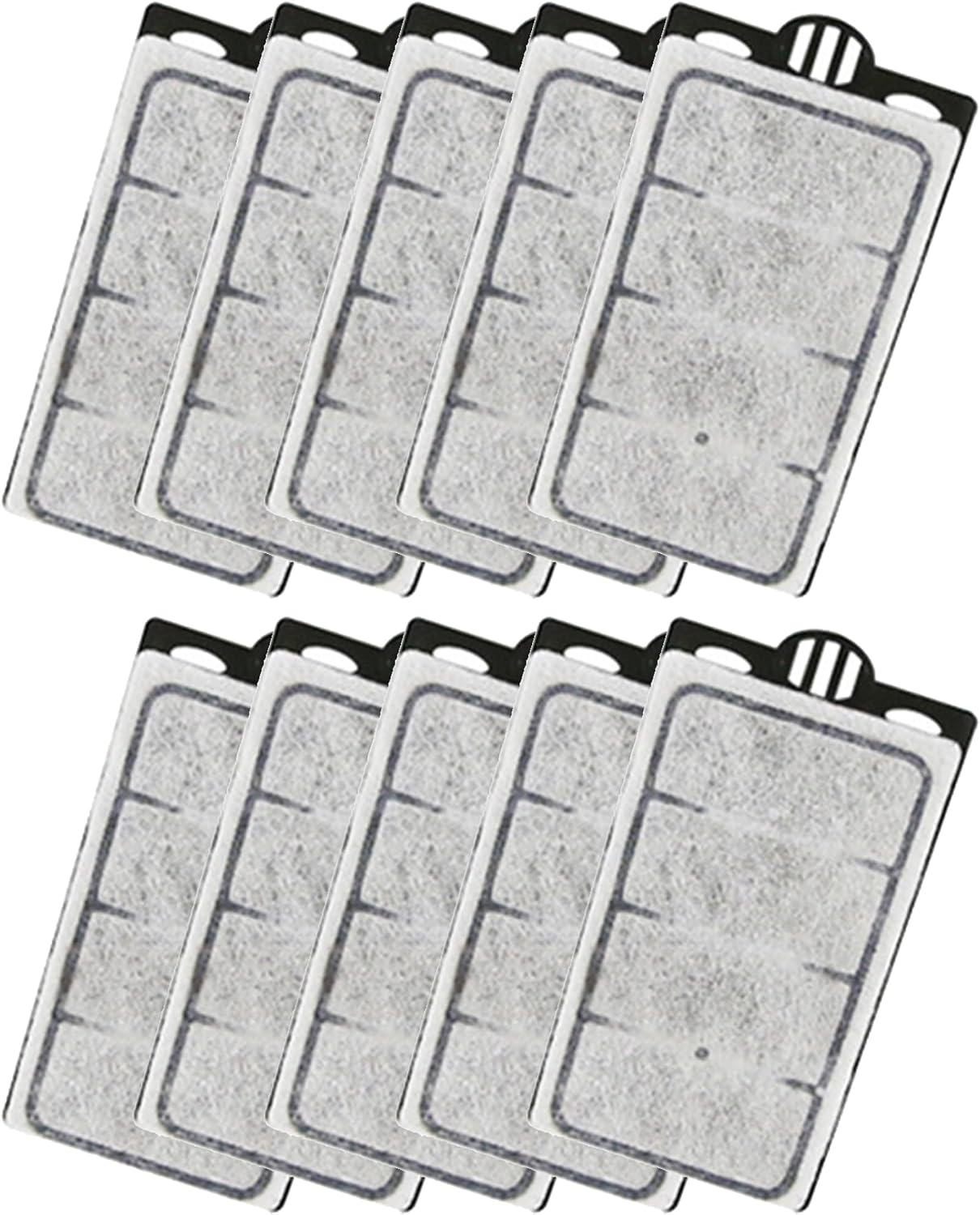 Moonorange 10 Pack Auqarium Filter Replacement Plates, Turtle Tank Filter Sponges, Suitable for 3.5W 280L/H Low-Water Filter