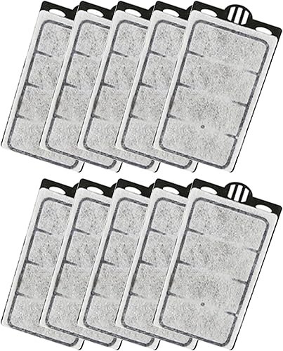 Paquete de 10 placas de repuesto de filtro Auqarium, esponjas de filtro de tanque de tortuga, adecuadas para filtro de agua baja de 3.5 W 280 LH