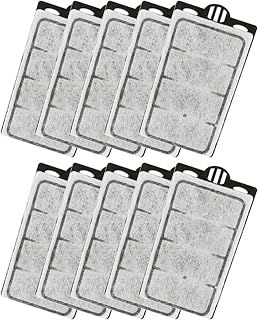 10 Pack Auqarium Filter Replacement Plates, Turtle Tank Filter Sponges, Suitable for 3.5W 280L/H Low-Water Filter