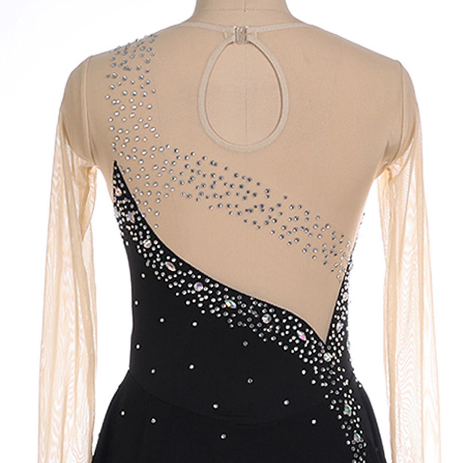 Robe de Patinage Artistique Professionnel pour Femmes, Faite à la Main, pour la Compétition et la Pratique, Patinage Artistique, Combinaison de Gymnastique pour Filles