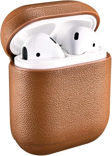 Custodia AirPods Icarer Vera Pelle Antiurto Portatile Leggero Protettiva Cover Custodia Pelle per Apple AirPods 1 2 LED anteriore Non Visibile Earphones Ricarica Case Ricarica Wireless Marrone Custodia AirPods Icarer Vera Pelle Antiurto Portatile Leggero Protettiva Cover Custodia Pelle per Apple AirPods 1 2 LED anteriore Non Visibile Earphones Ricarica Case Ricarica Wireless Marrone