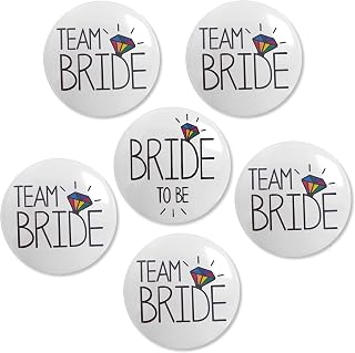 Bride Team Bride Buttons Pins