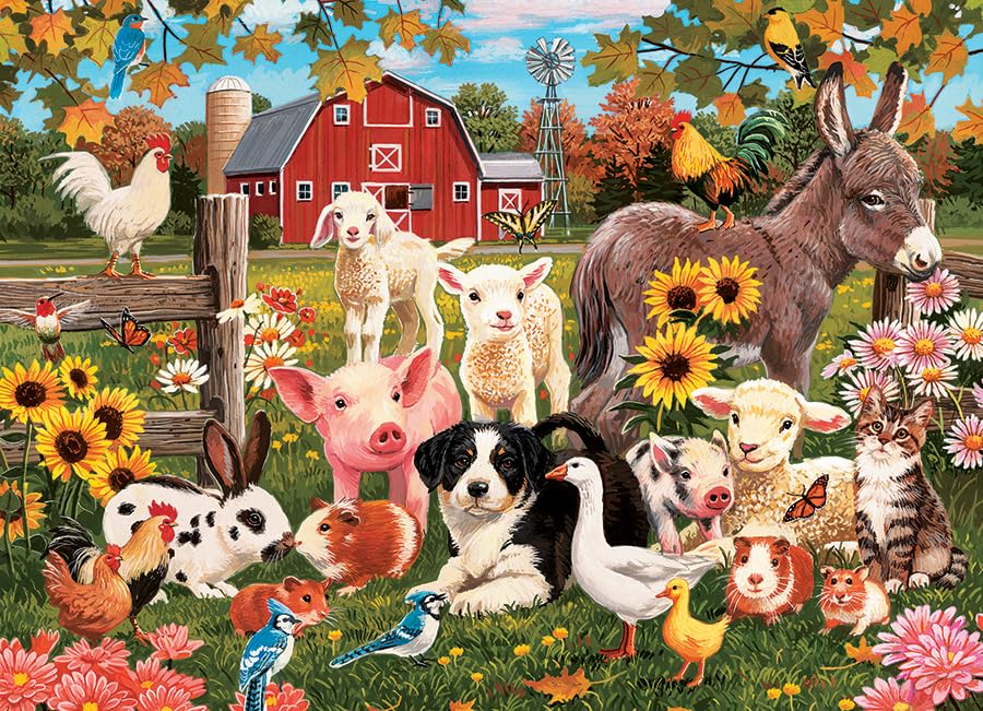 Cobble Hill Puzzle Family Farm 350pc Puzzle - Family - Sample Poster Included