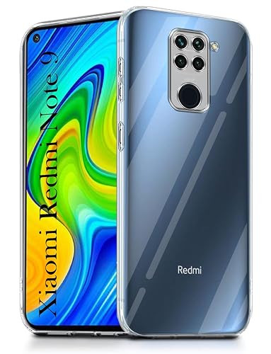 Jkobi Back Cover for Xiaomi Mi Redmi Note 9 (Silicone Clear Shockproof Case with Camera Protection | Soft and Flexible | Transparent)
