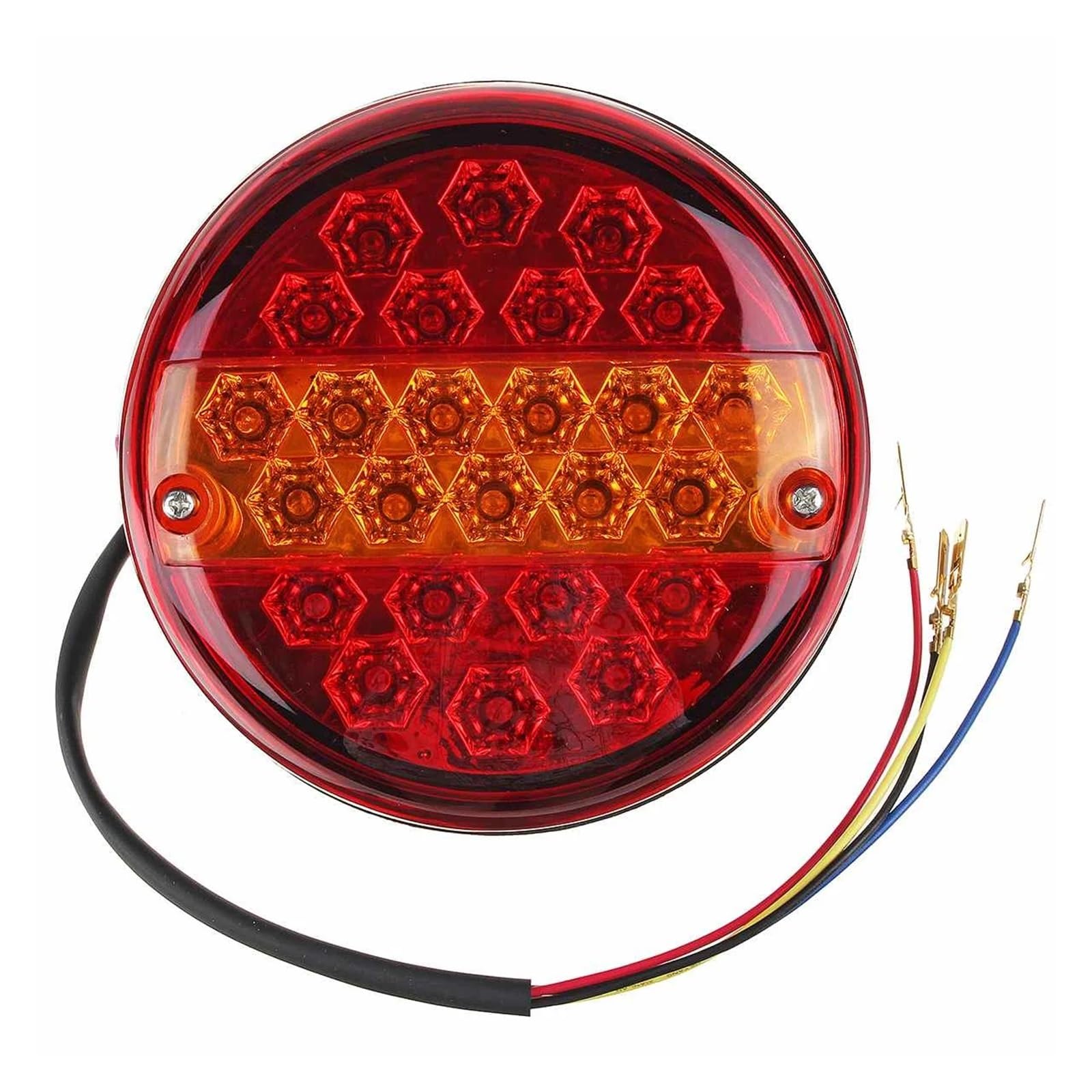 Luz Trasera Universal para Coche Indicador De Parada Trasera Señal Redonda De Freno Remolque Camión Caravana Furgoneta 25 12V 24V 1 Uds. Luz de Frenos