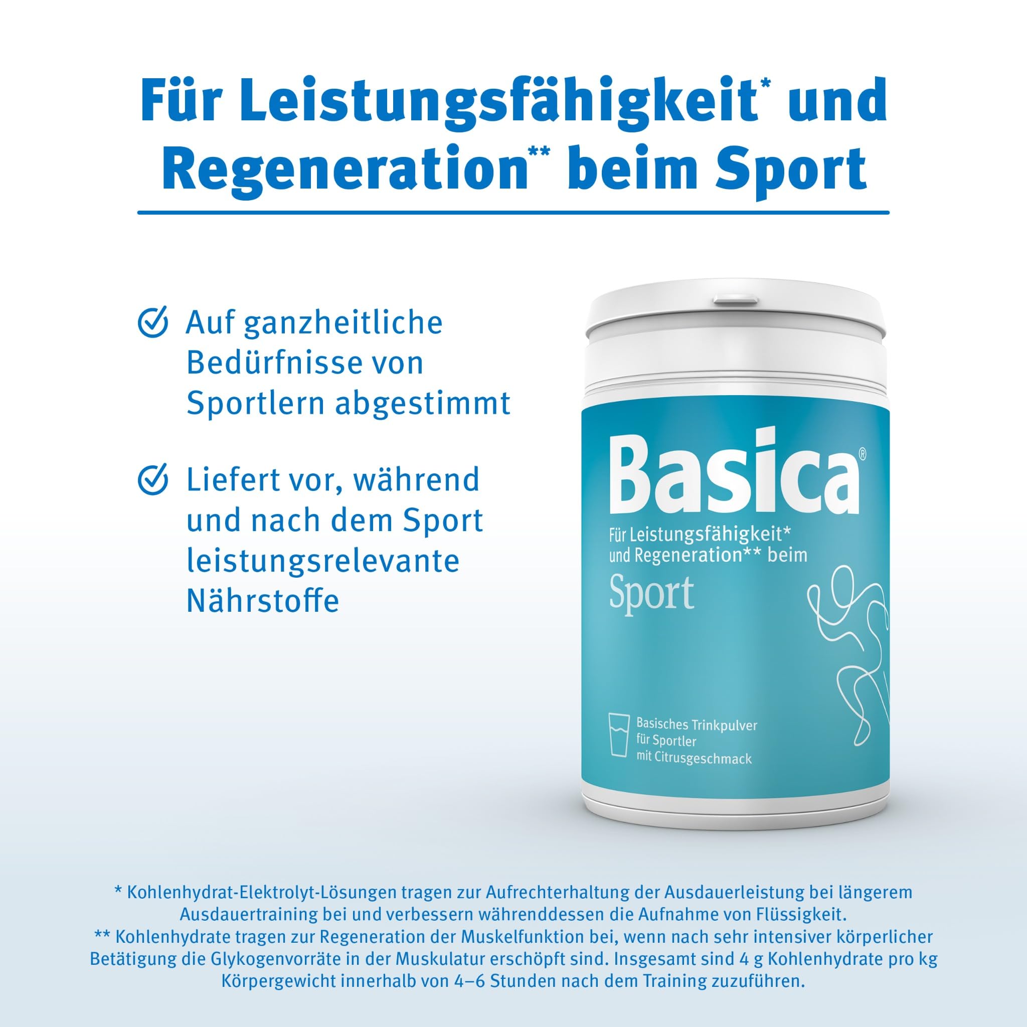 Basica Sport basisches Trinkpulver, 660 g Poudre