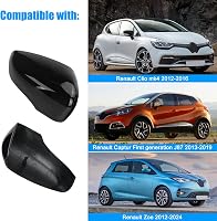 JinsenTGG Tükörkupak Renault Clio 4 Zoe Capture Fekete Bal Jobb Oldali Visszapillantó Tükörvédő 3