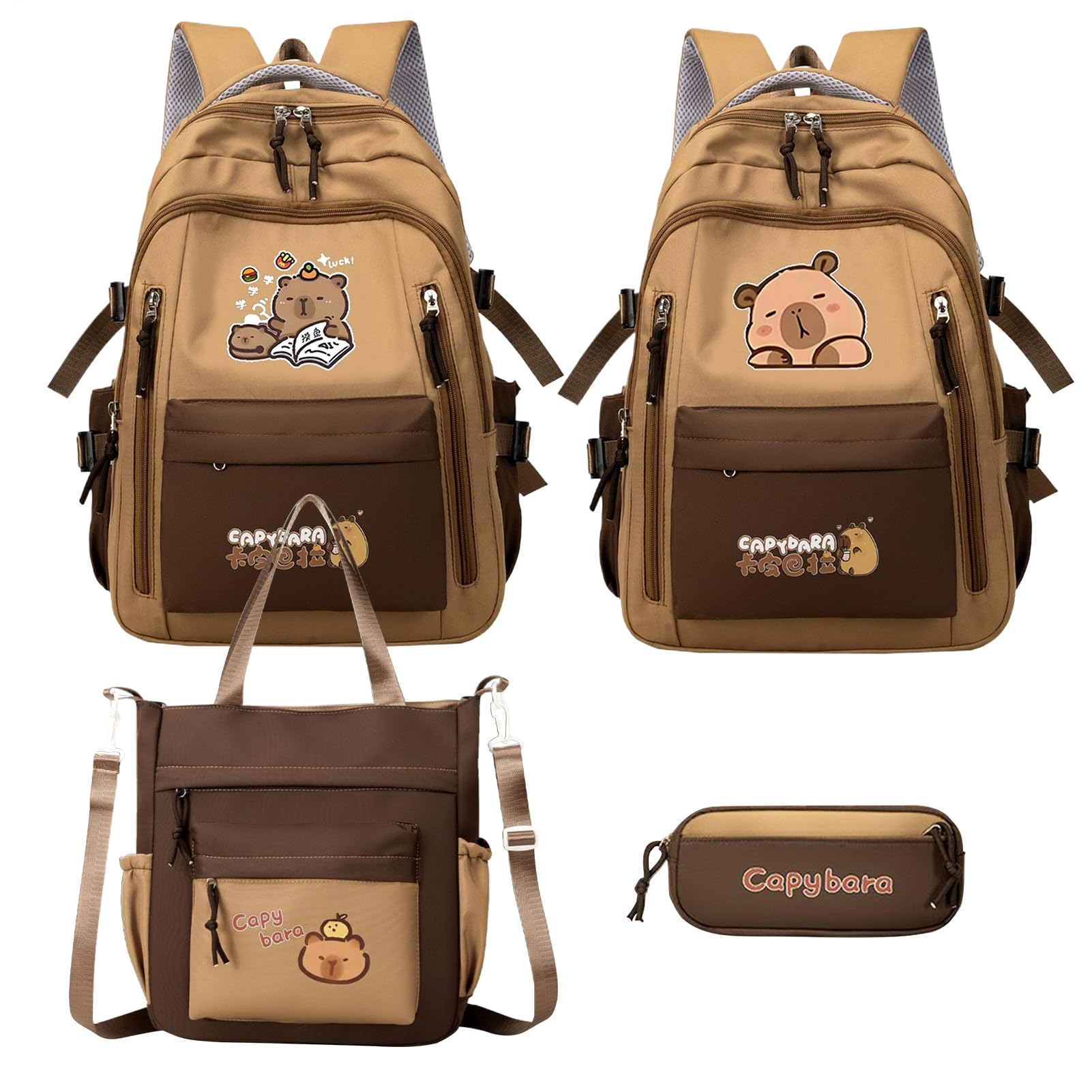 Genérico Mochila Elefante Mochila Escolar Impermeable Estuche Y Bolso