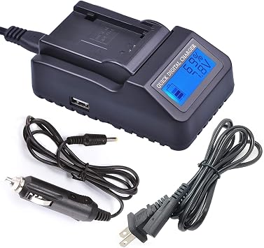 LCD Displays Fast Battery Charger for Sony NP-FP30 NP-FP50 NP-FP60 NP-FP70 NP-FP90 P Series Rechargeable Li-ion Batteries