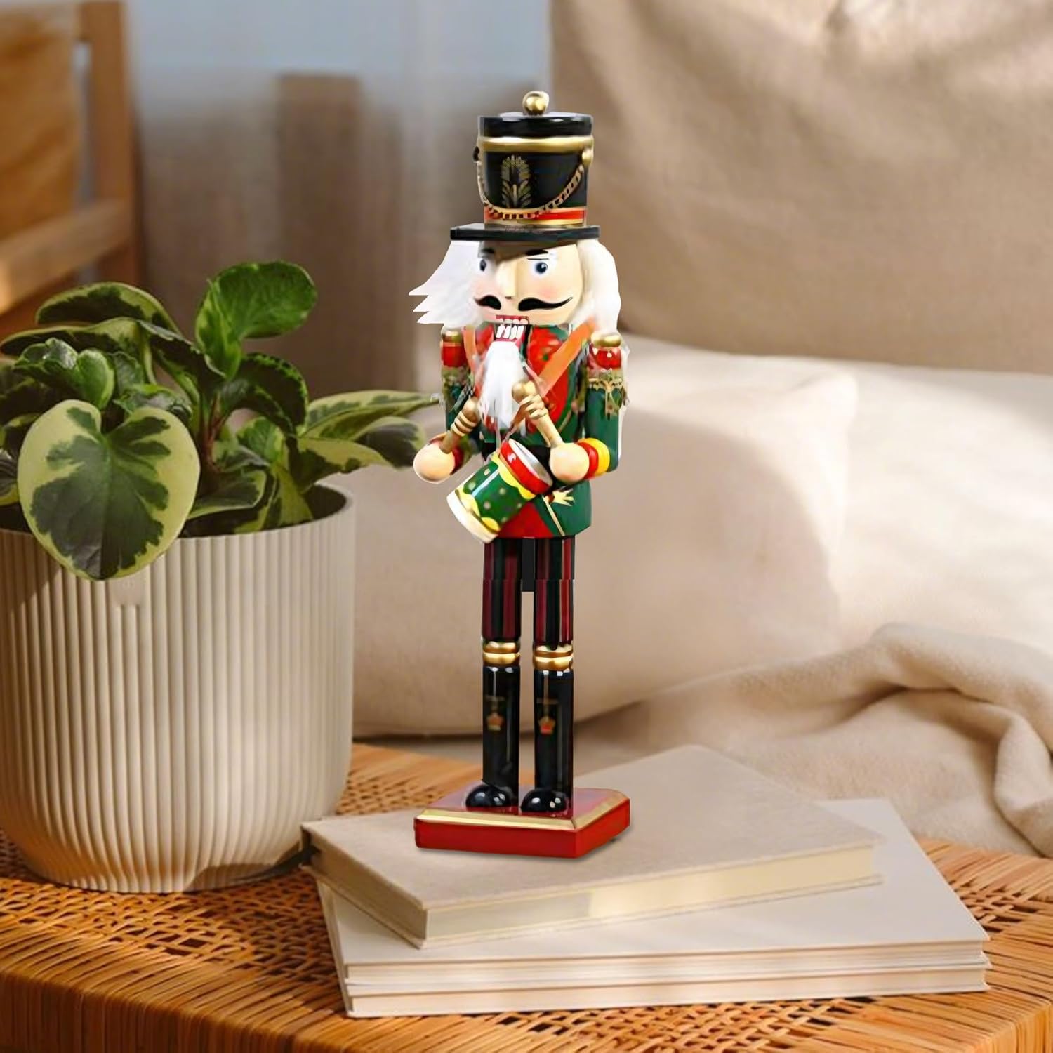 Christmas Nutcracker - Christmas Decoration Nutcracker Soldier | Holiday Nut Cracker Decor for Fireplace Dining Table Window Home Display Party Shelf