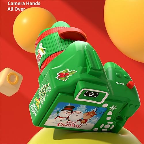 Miniatura 4 de RIQINGY Proyector con forma de cámara de Navidad, 1 paquete de proyector de diapositivas para niños para educación cognitiva a la hora de acostarse,