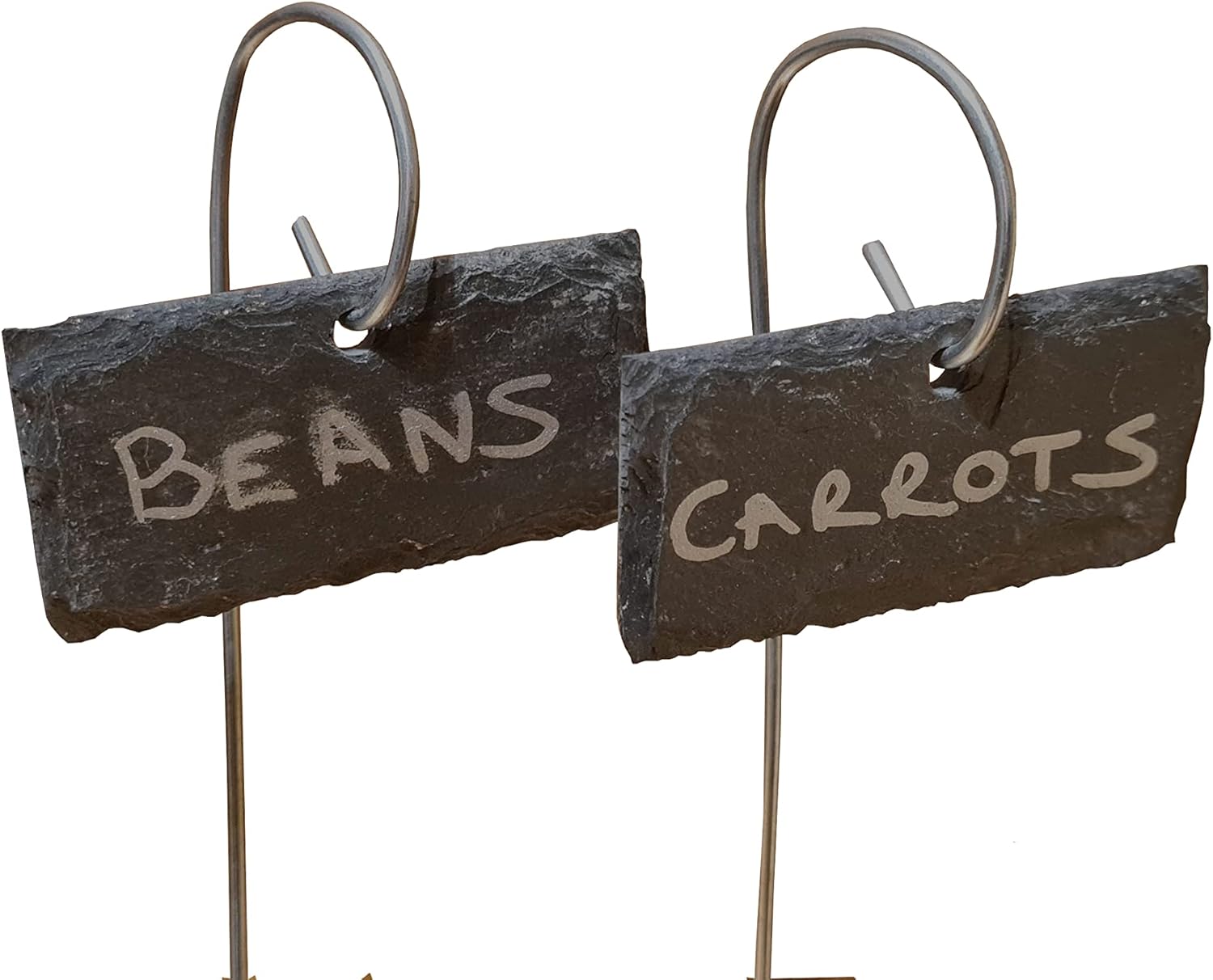 Set of 20 Natural Slate Weather Resistant Plant Labels Greenhouse Gift