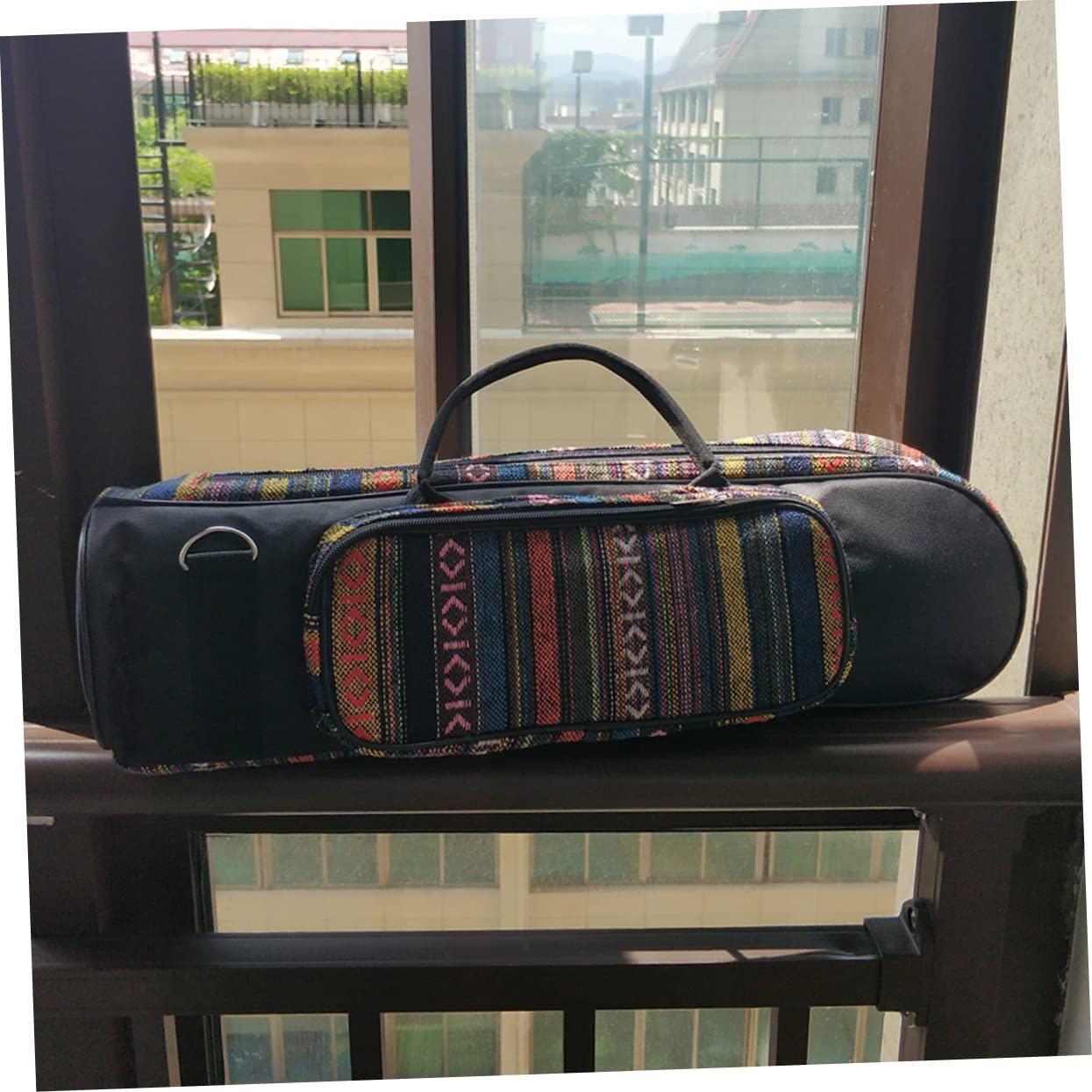 ifundom Bolsa de Almacenamiento para Trompeta Bolsa de Transporte Étnica para Instrumentos Musicales de Oxford para Guardar Trompeta